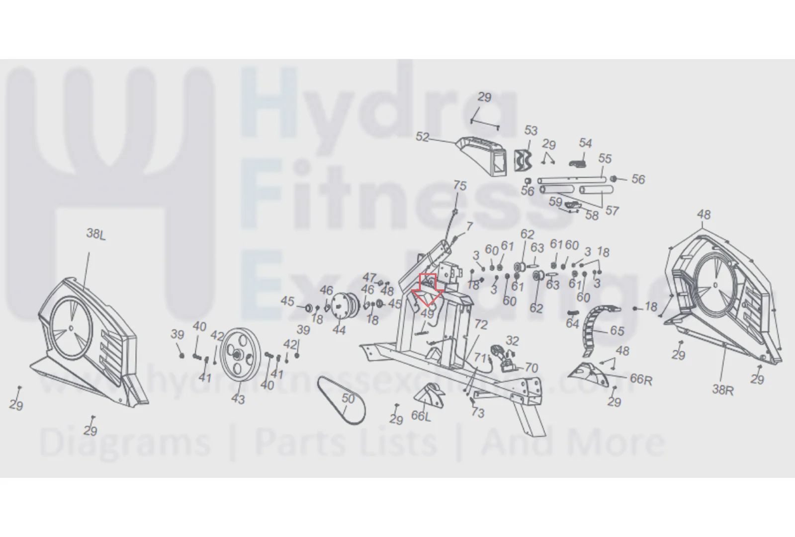 Marcy X-3570 Rower Tension Spring Spring-5988 - Image 2