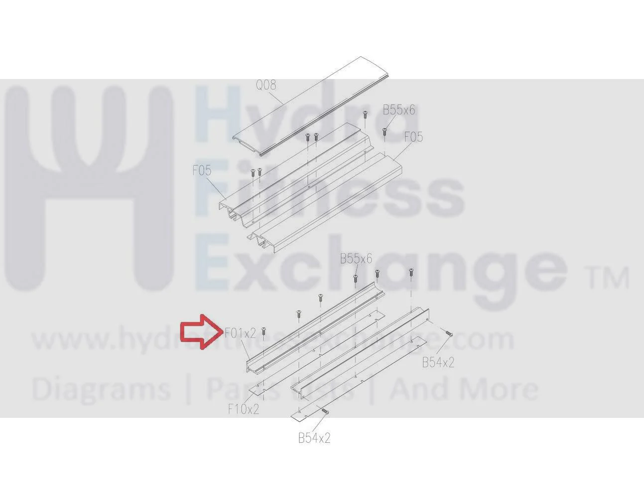 Matrix Commercial Elliptical Guide Rail 0000085977 - Image 2