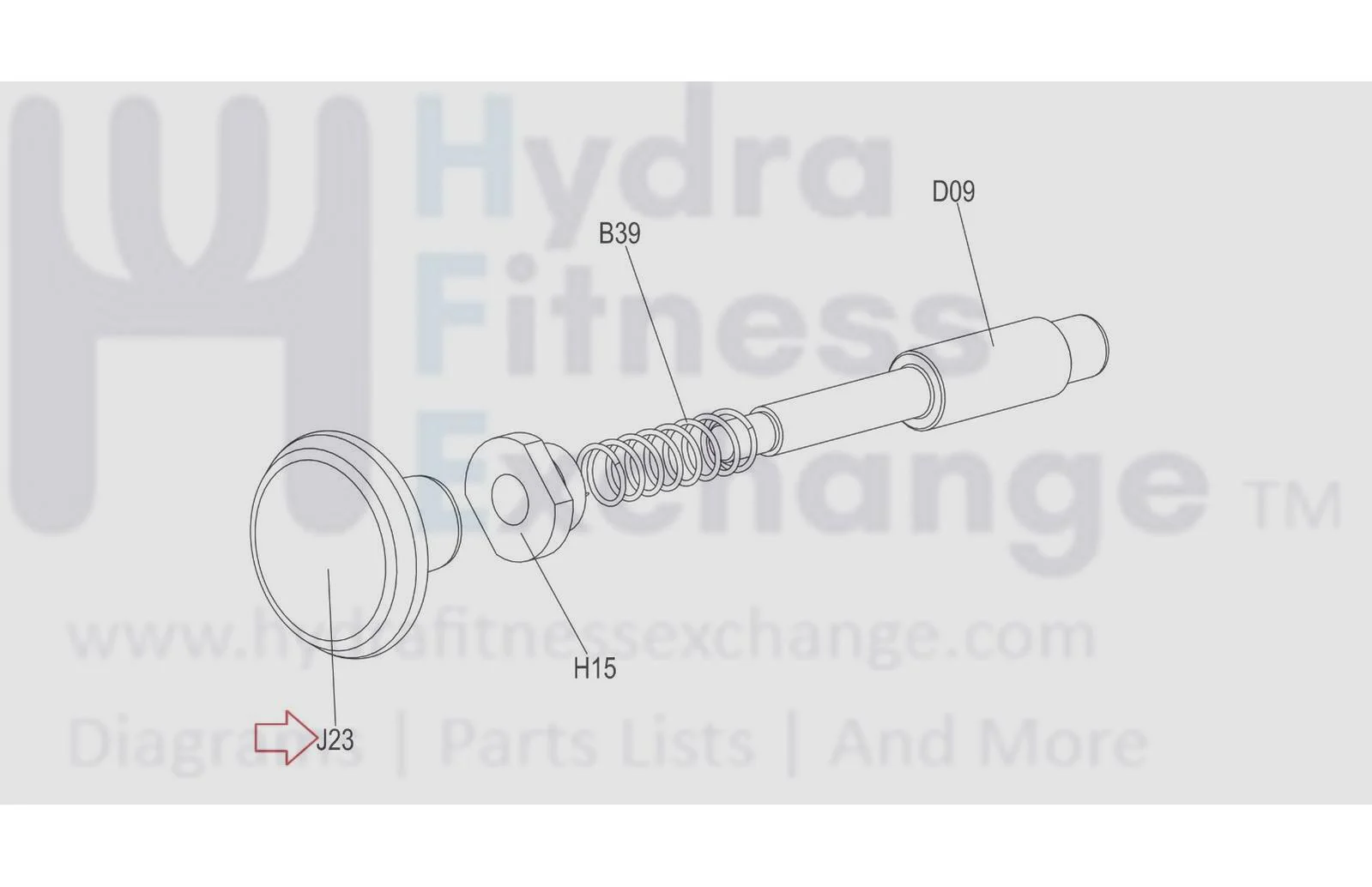 Matrix Commercial Fitness Strength System Yellow Handle Pull Pin 1000217438 - Image 2