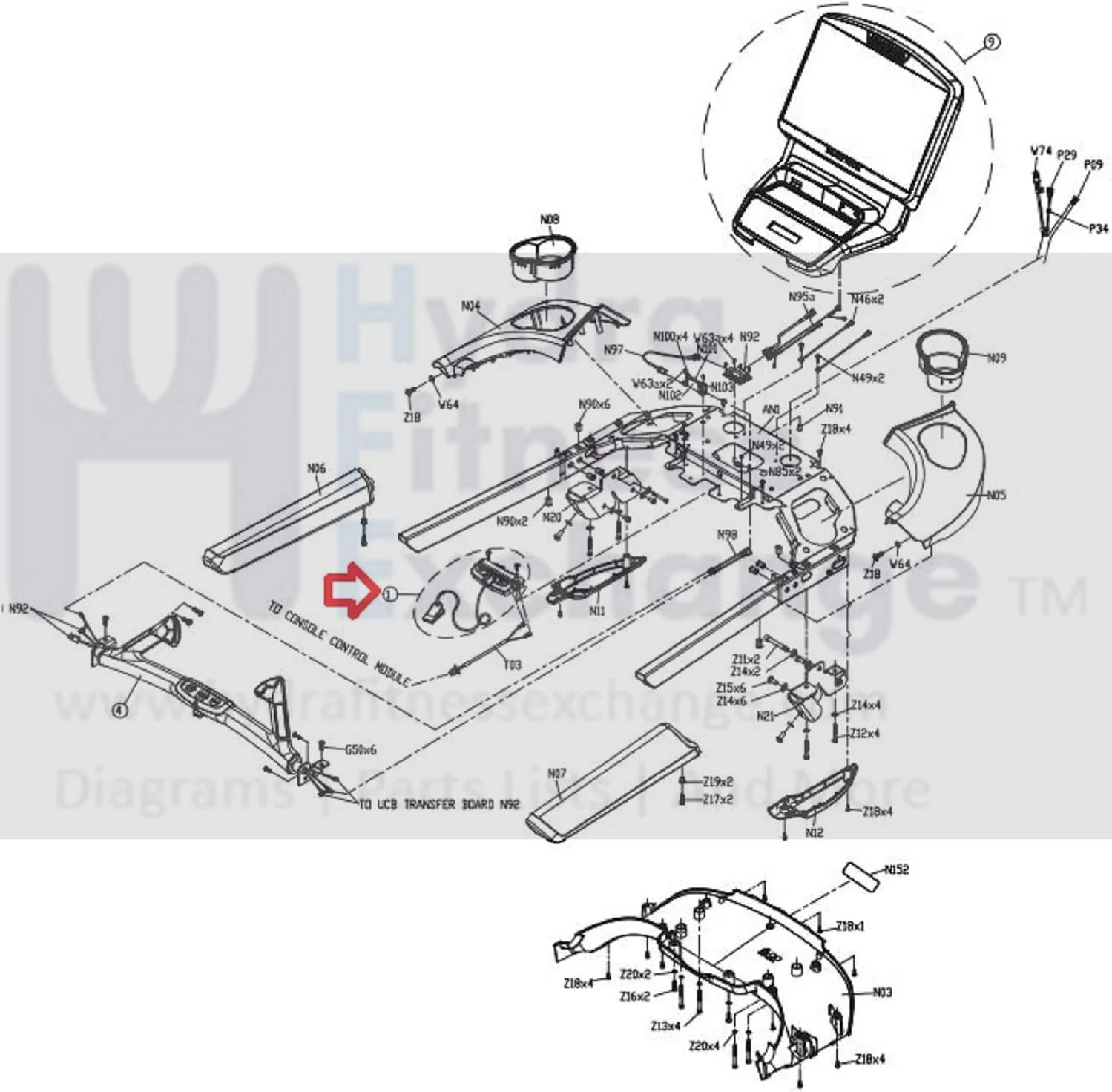 Matrix Fitness Treadmill Magnetic Safety Key Lanyard 1000352464 - Image 2