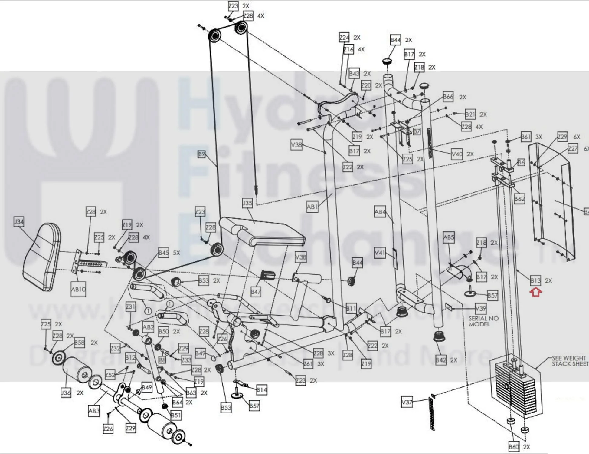 Matrix Commercial Strength System 5/8" Guide Rod 76" 1000321910 - Image 2