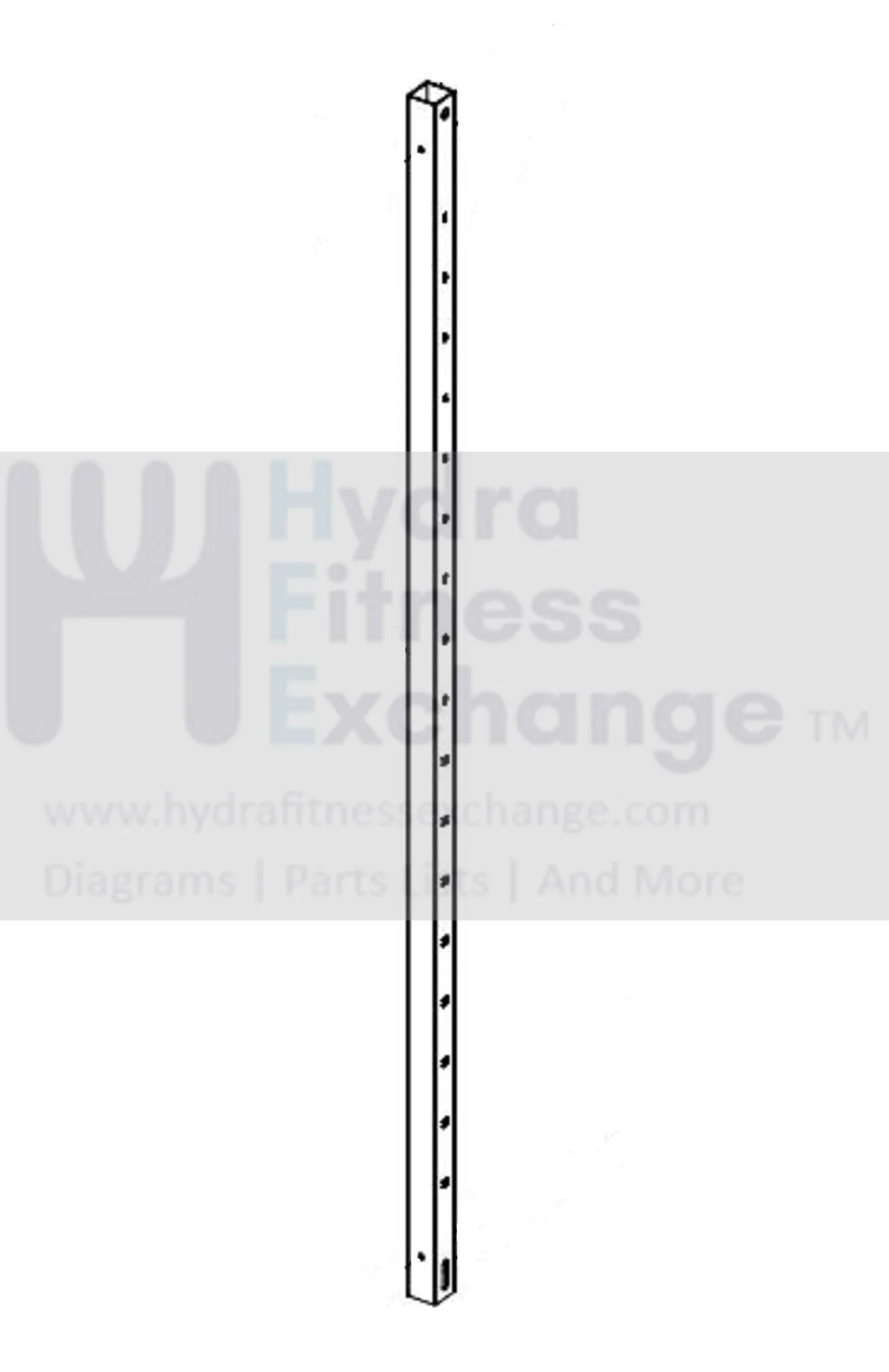 Matrix Commercial Strength System Chrome Tube Assembly 1000444756