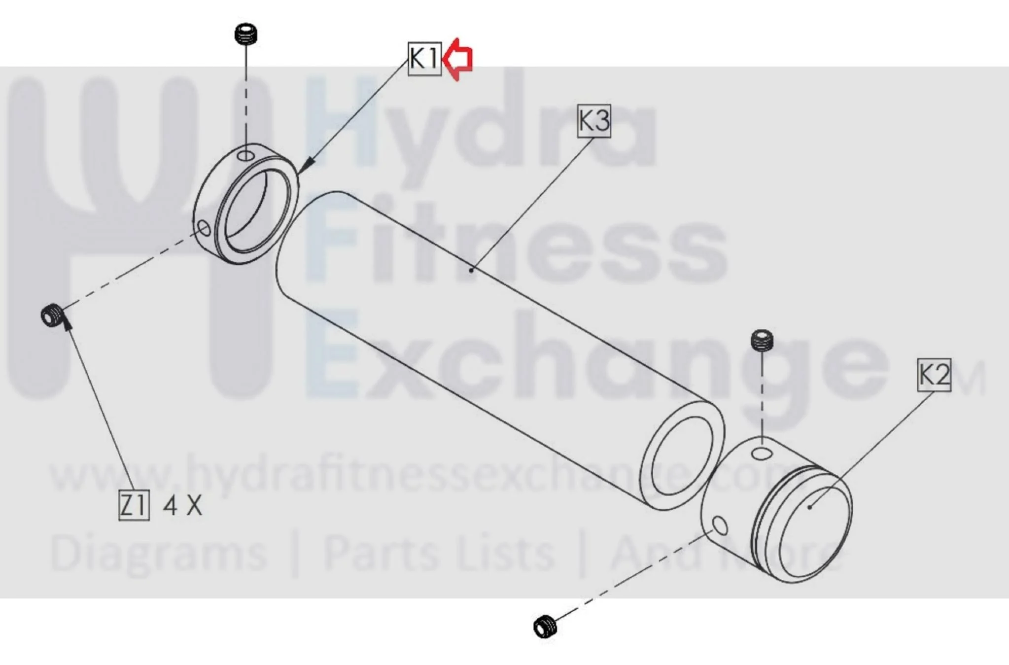 Matrix Commercial Strength System Collar Tube 31.8mm 1000310010 - Image 2