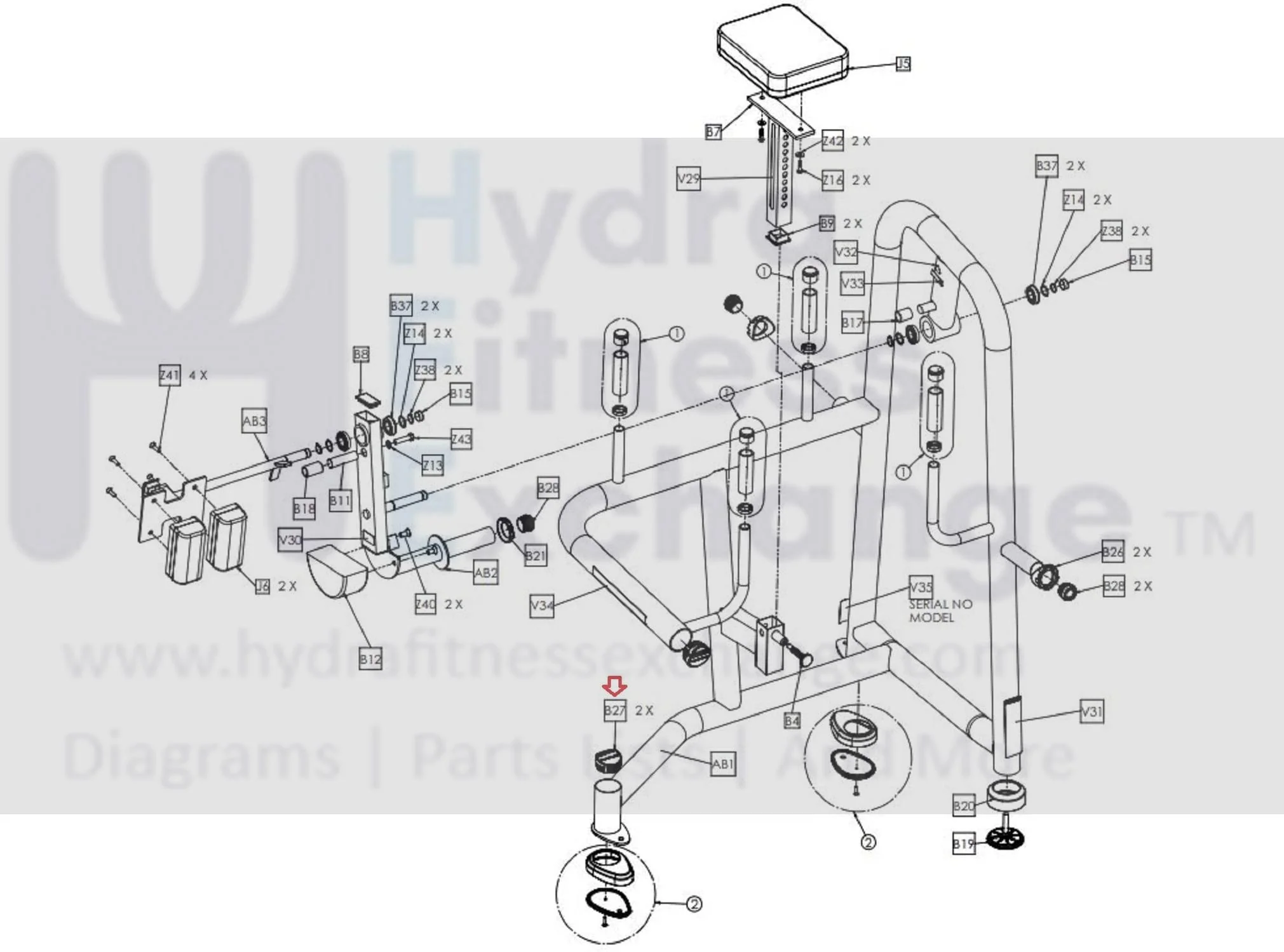 Matrix Commercial Strength System End Cap 1000310014 - Image 2