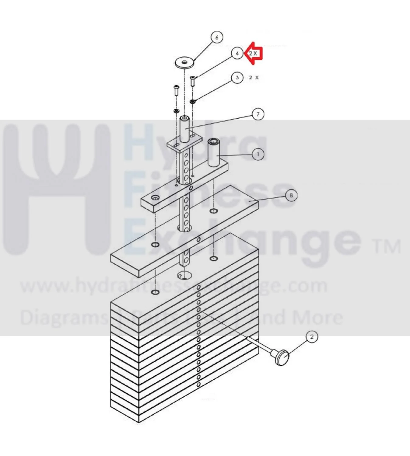 Matrix Commercial Strength System Hex Head Screw .375 - 16 x 0.75" 1000312076 - Image 2