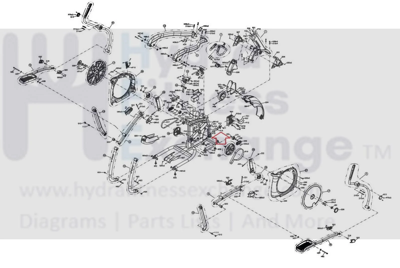 Matrix E3x Ascent Trainer EP306 Elliptical Net Connect Wire 1000209243 - Image 2