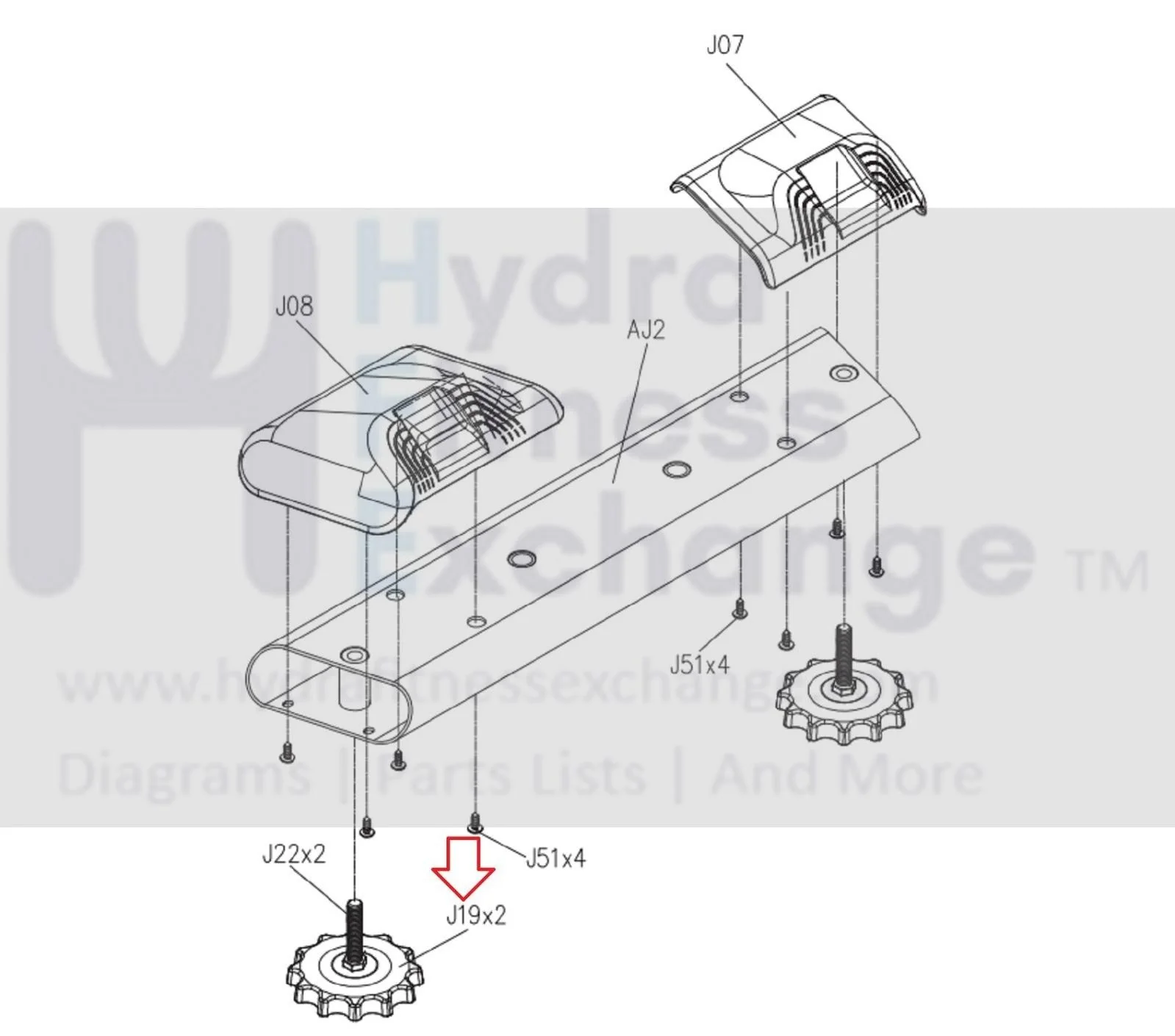 Matrix FC24 FC29 FC28 Stationary Bike Adjustable Leveler Cover 1000407503 - Image 3