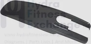 Matrix Fitness CB204 CB207 CB172 Upright Bike Front Upper Black Cover 1000341357