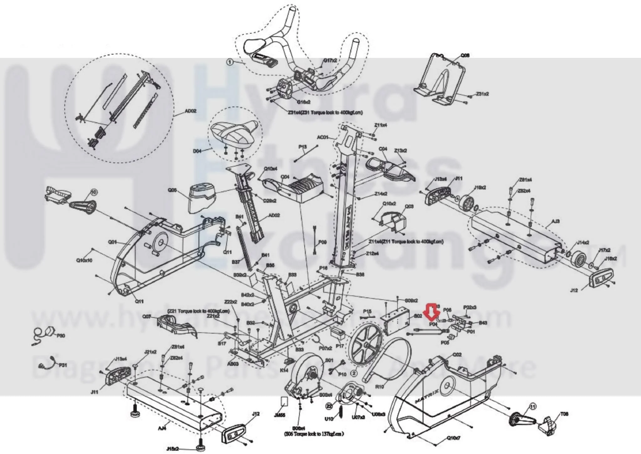 Matrix Fitness CB206 CB206F CB206C CB206E TM750C TM750F Upright Bike DC Power Wire 1000438728 - Image 3