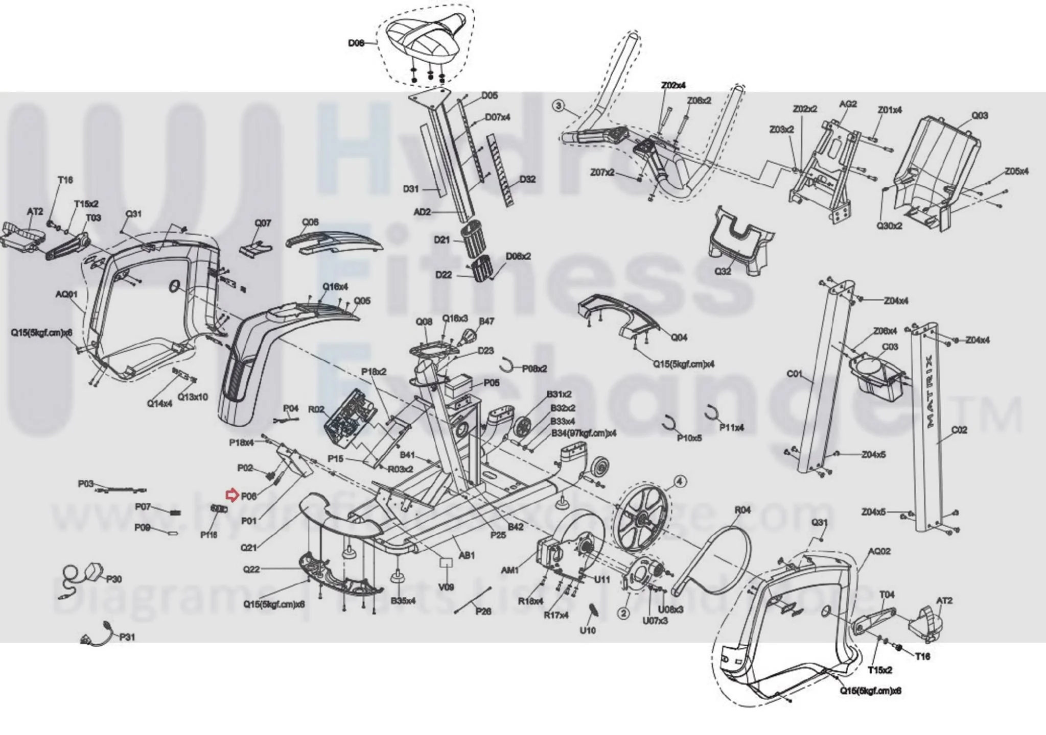 Matrix Fitness CS36 CB207 Upright Bike TV Signal Wire 1000446848 - Image 2