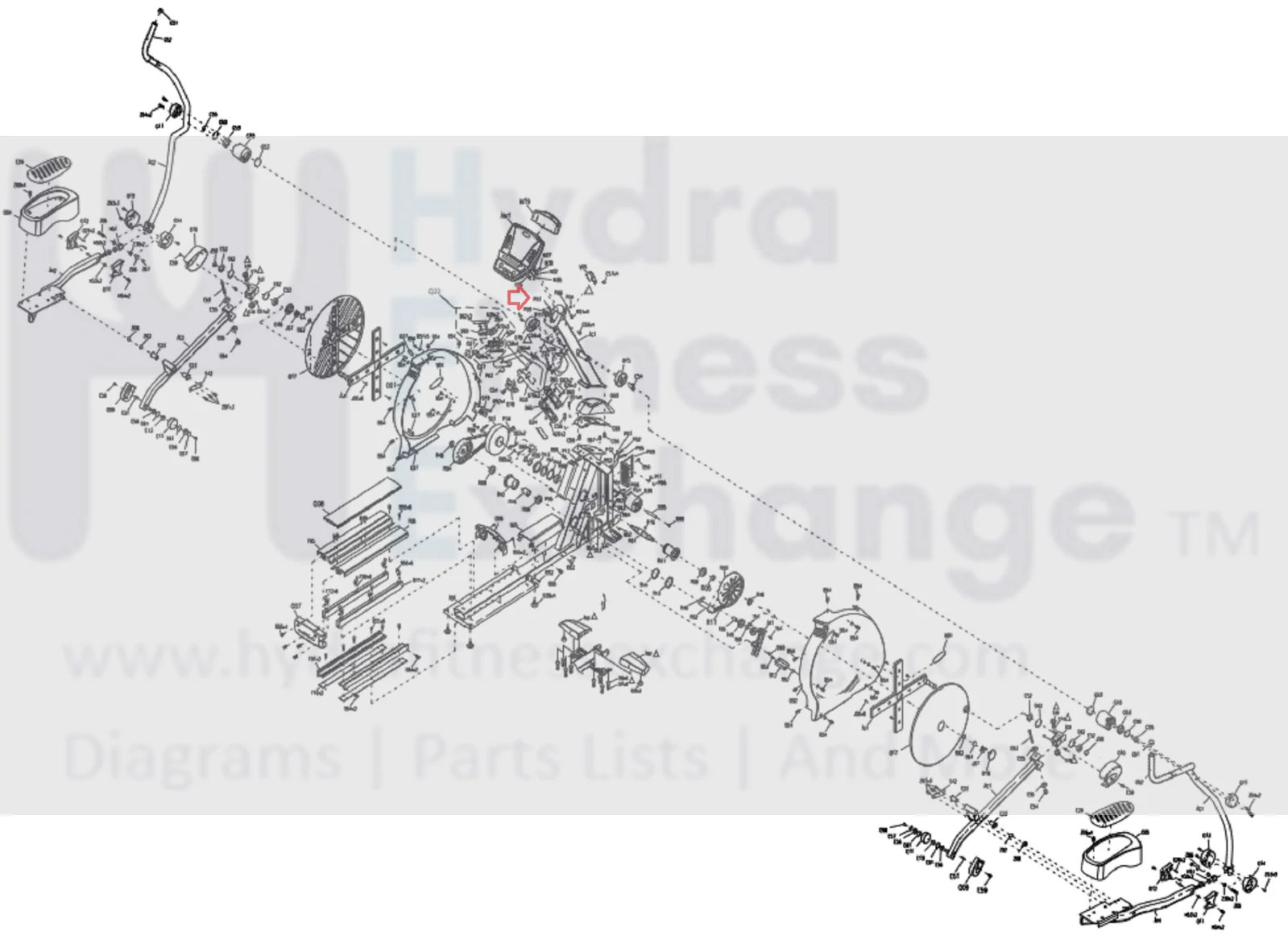 Used Matrix Fitness E3xc MX-E5xc Elliptical Console Cable Wire MFR-E146924 002122-FR - Image 2