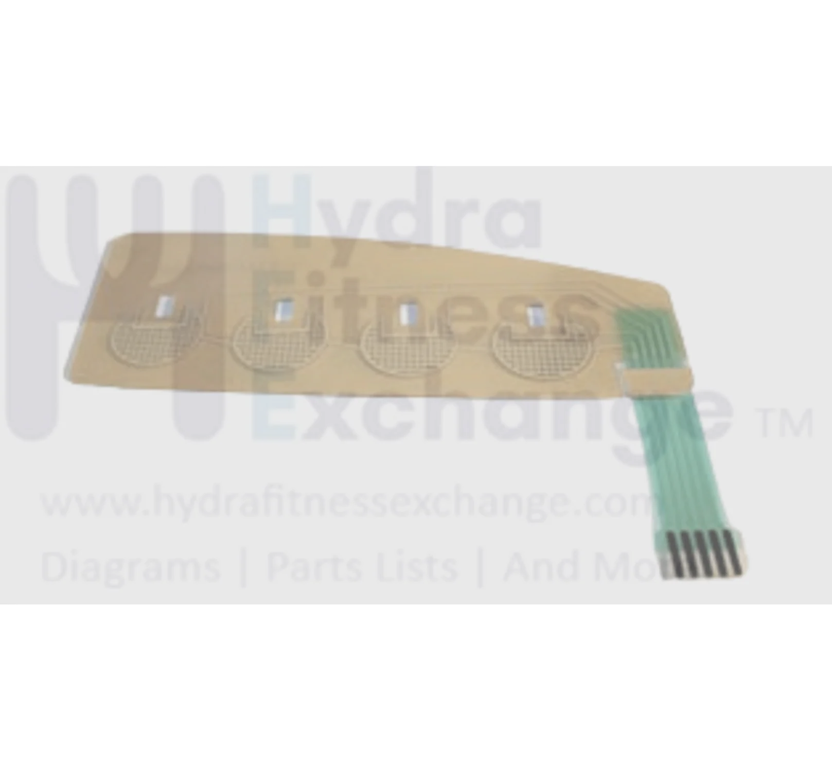 Matrix Fitness Elliptical 4 Key Right Membrane Keypad 032524-CR