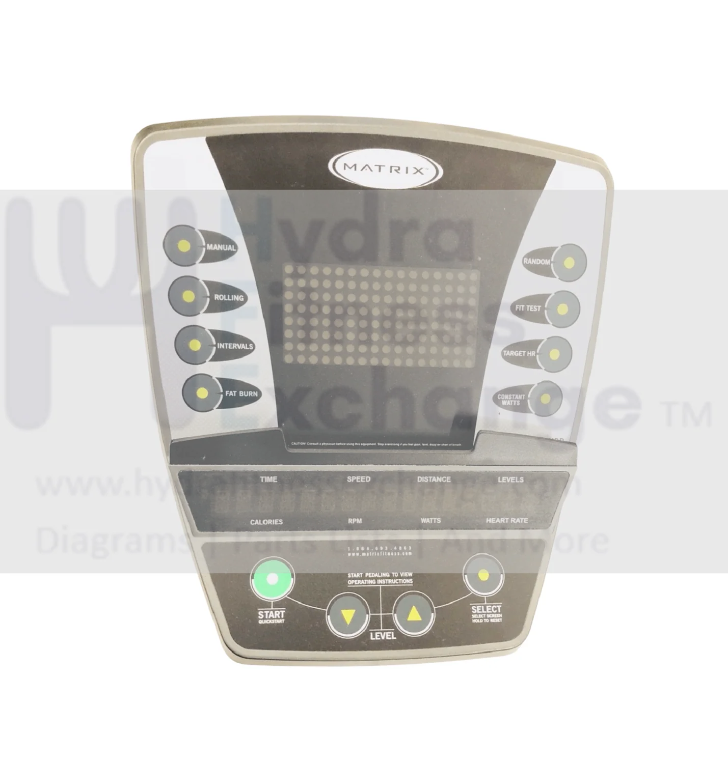 Matrix Commercial MEP001 EP74_1 EP74_2 EP74_3 Elliptical Display Console Panel 028271-AB