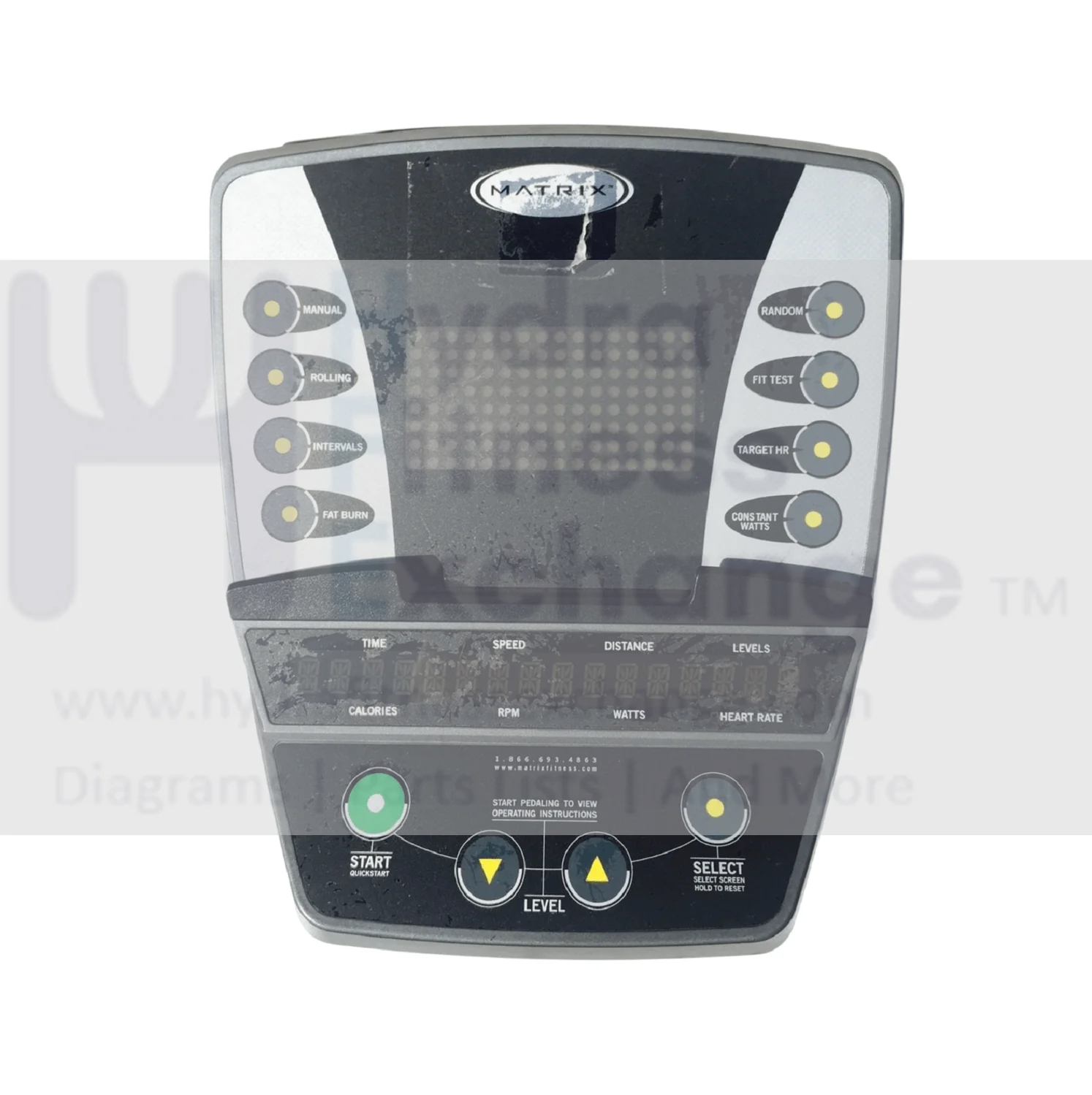 Matrix Commercial MEP001 EP74_1 EP74_2 EP74_3 Elliptical Display Console Panel 028271-AB - Image 2