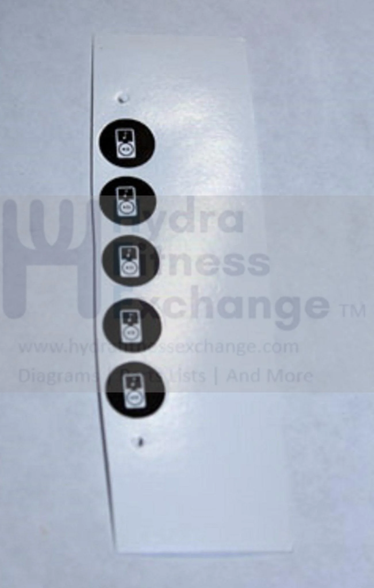 Matrix Fitness Elliptical Black Connecting Tube Cover 015642-AA - Image 2