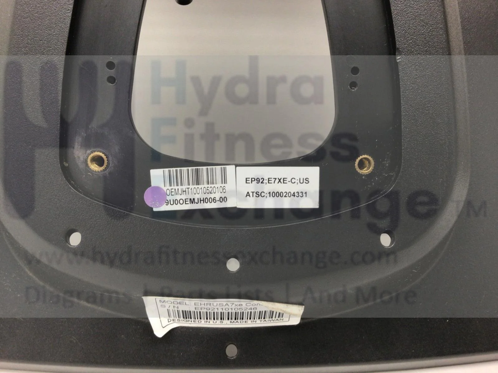 Matrix Fitness Elliptical Console Back Cover 1000208238 - Image 2