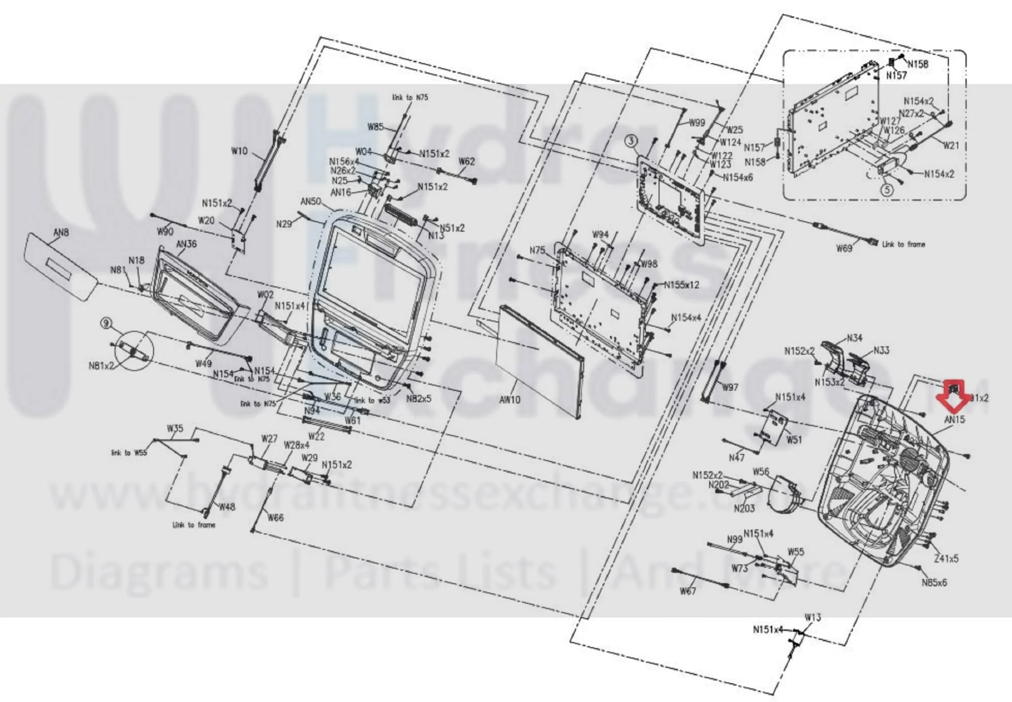 Matrix Fitness Elliptical Console Back Cover Print Extrawork 1000300861 - Image 3