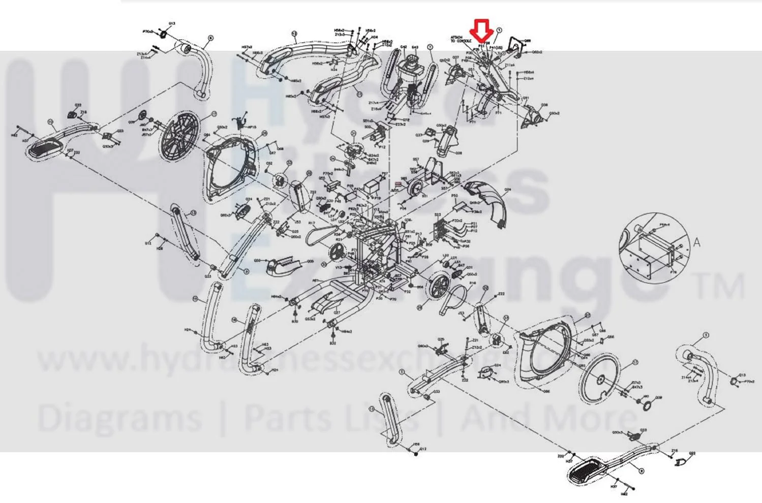 Matrix Fitness Elliptical Console Wire Harness 1000433261 - Image 2