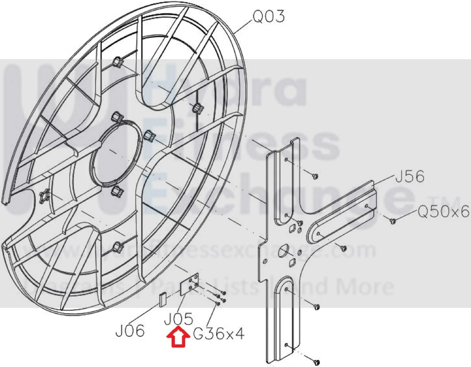 Matrix Fitness Elliptical Location Plate Disk 1000210482 - Image 2