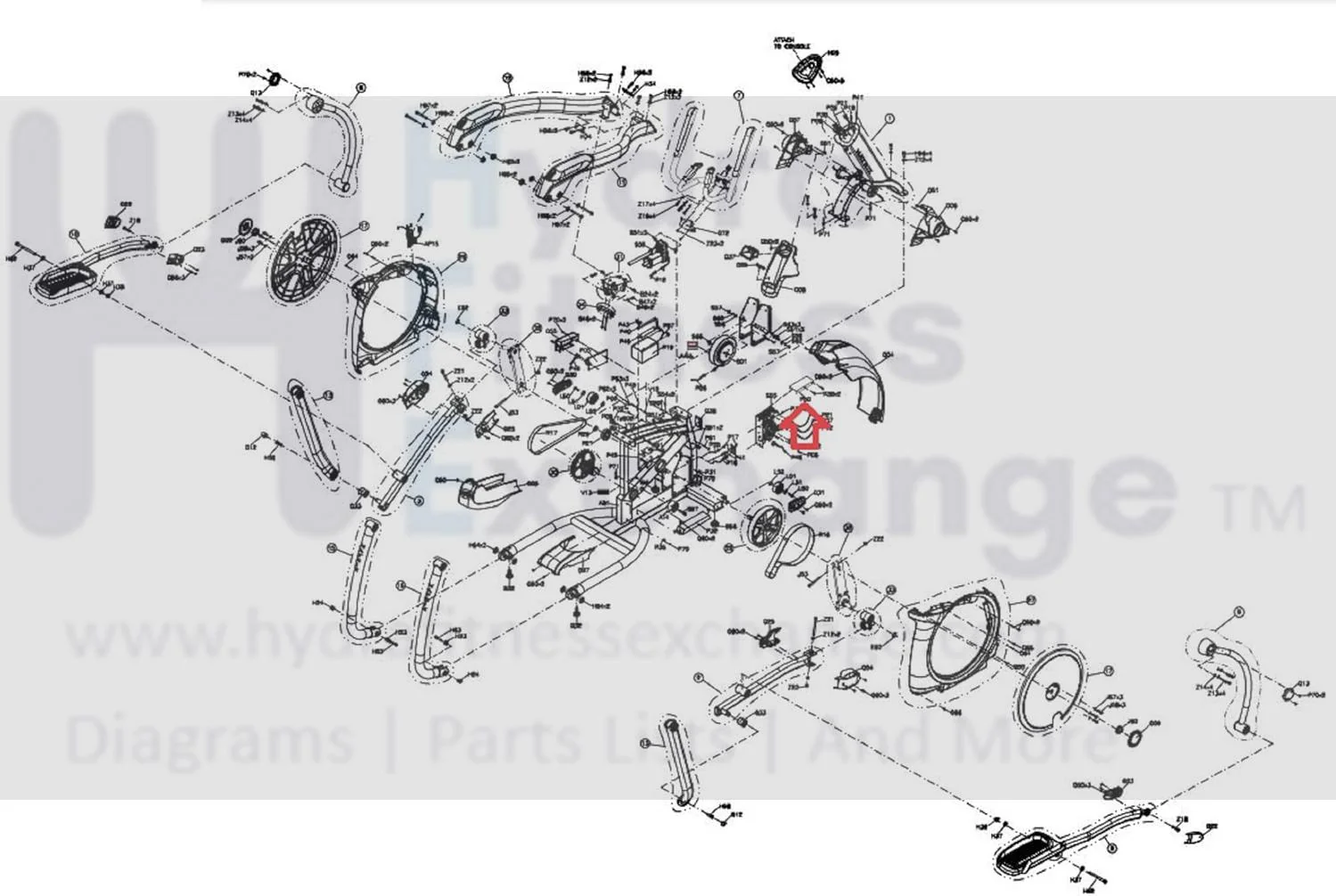 Matrix Fitness Elliptical Motor Control Board Covering 1000302620 - Image 2