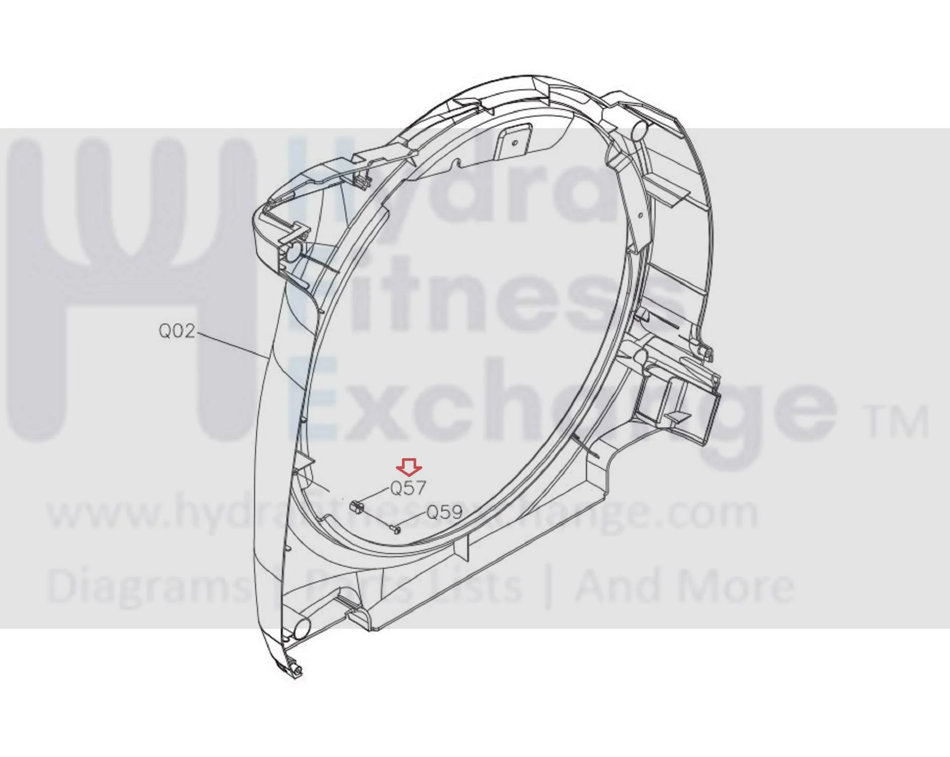 Matrix Fitness Elliptical Nylon Fix Buckle Base 005845-B - Image 3
