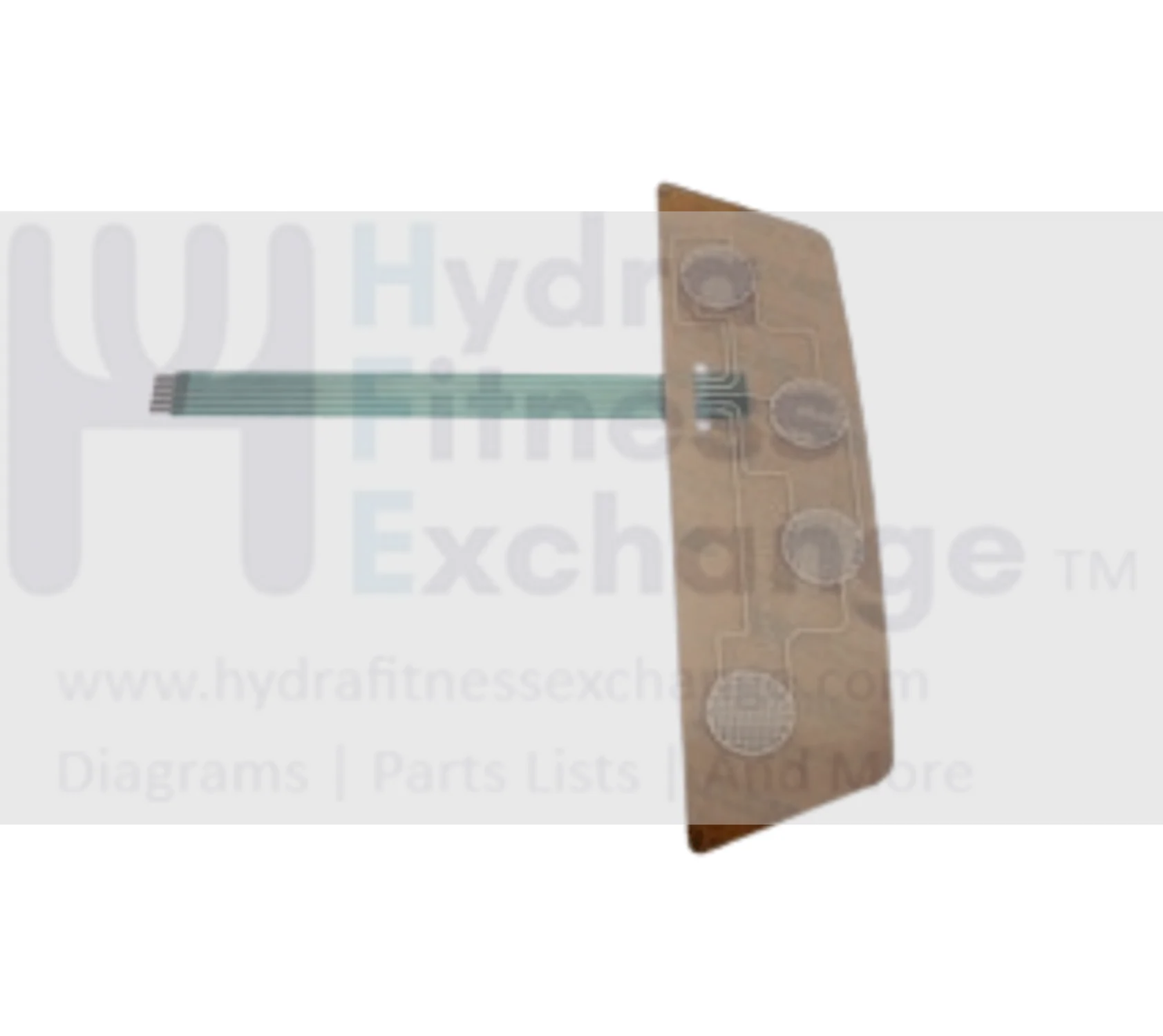 Matrix Fitness Elliptical 4 Key Down Membrane Keypad 034598-BR