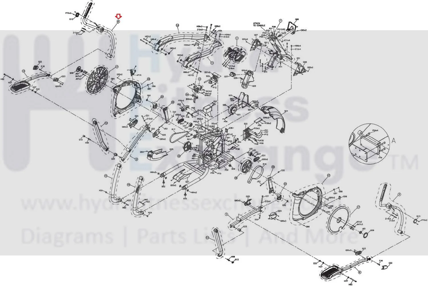 Matrix Fitness Elliptical Right Adjustment Arm Set 1000448727 - Image 2