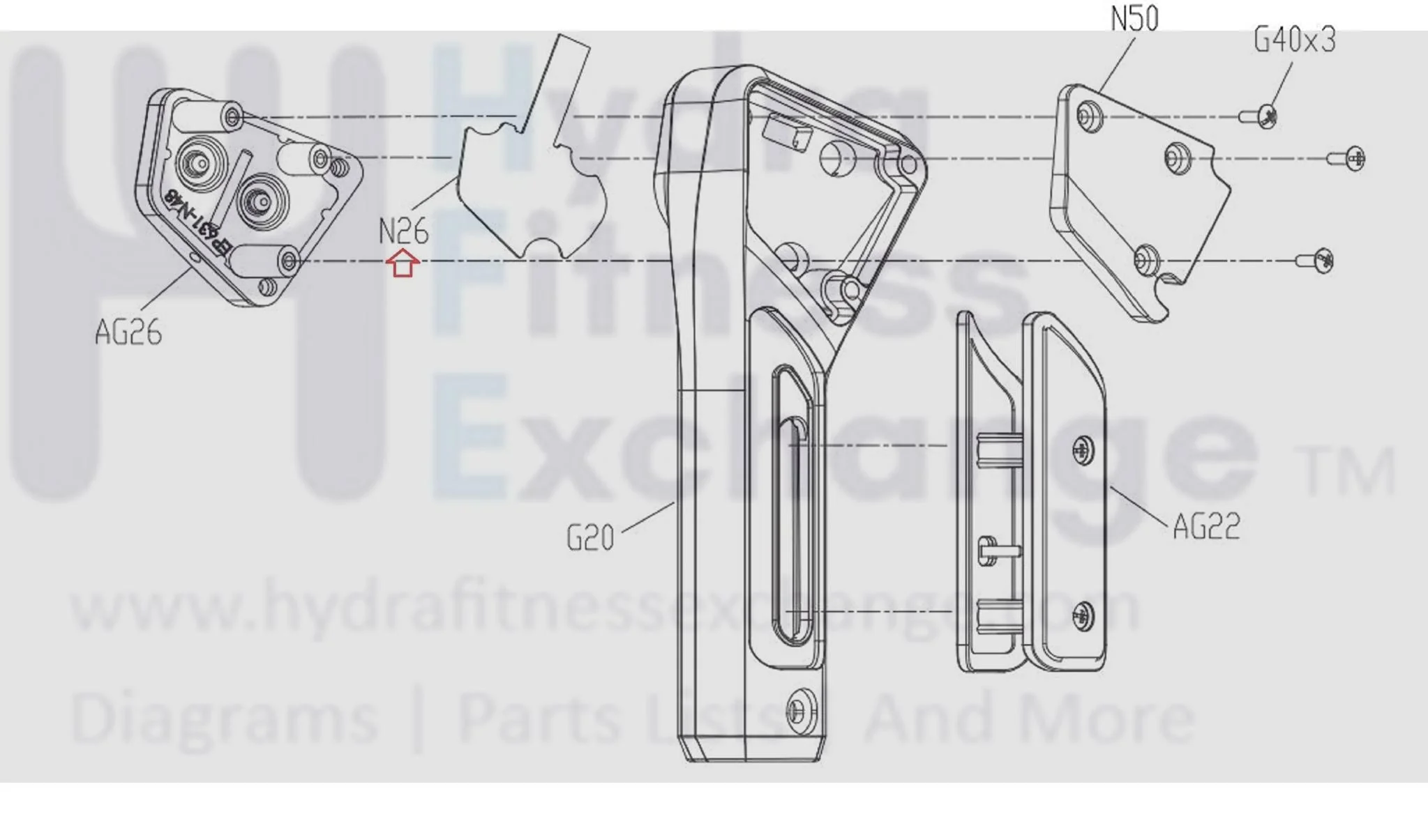Matrix Fitness Elliptical Right Quick Key 1000434749 - Image 3