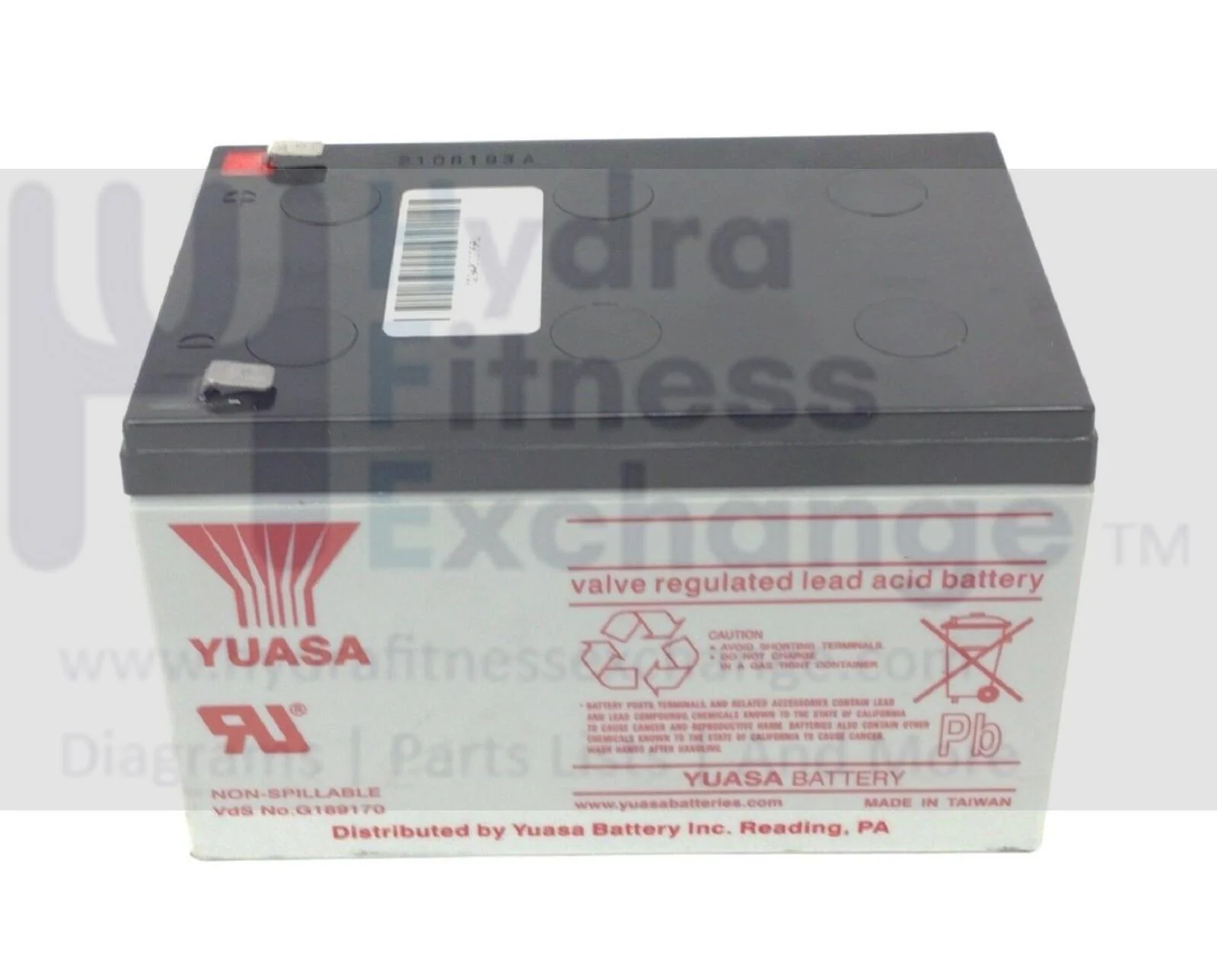 Matrix Fitness Elliptical Sealed Lead Acid Rechargeable Battery 12V 0000084267