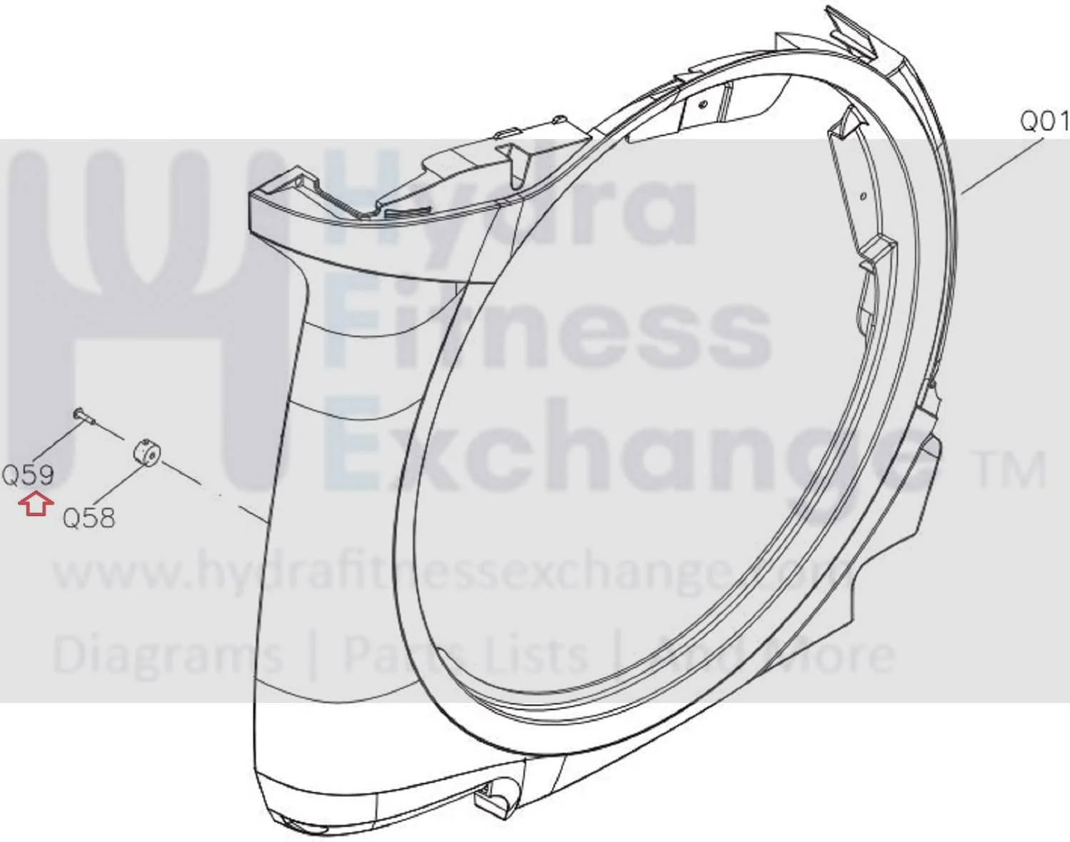 Matrix Fitness Elliptical Special Round Screw 4.0 x 1.34P x 12L 008866-A - Image 3