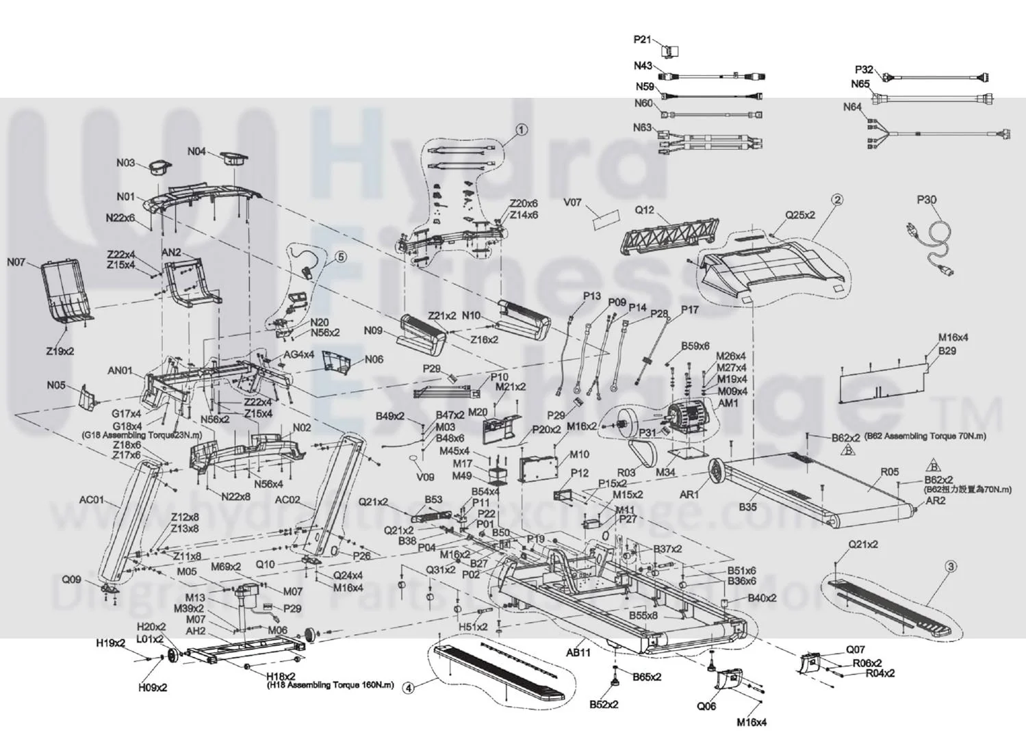 Matrix Fitness Endurance Series Treadmill Console Panel Board Cover 1000434086 - Image 2