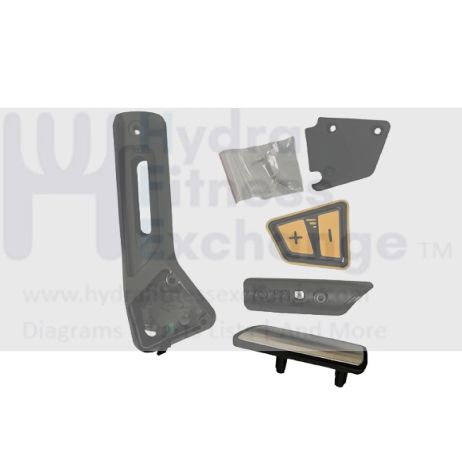 Matrix Fitness EP631 EP631E EP631C TM750C TM750F Elliptical Left Heart Rate Hand Pulse Sensor Set 1000433344