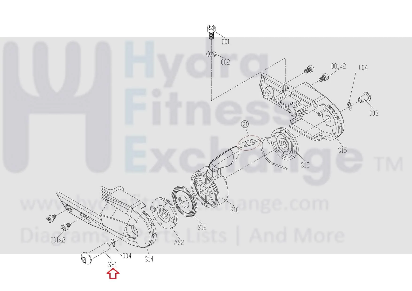 Matrix Fitness FC20 FC25 FC23 FC24 FC32B FC32 FC33 FC29 FC36 FC28 FC39 Stationary Bike Button Head Hex Socket Screw M6 - 1.0P x 31.9L 1000404586 - Image 3