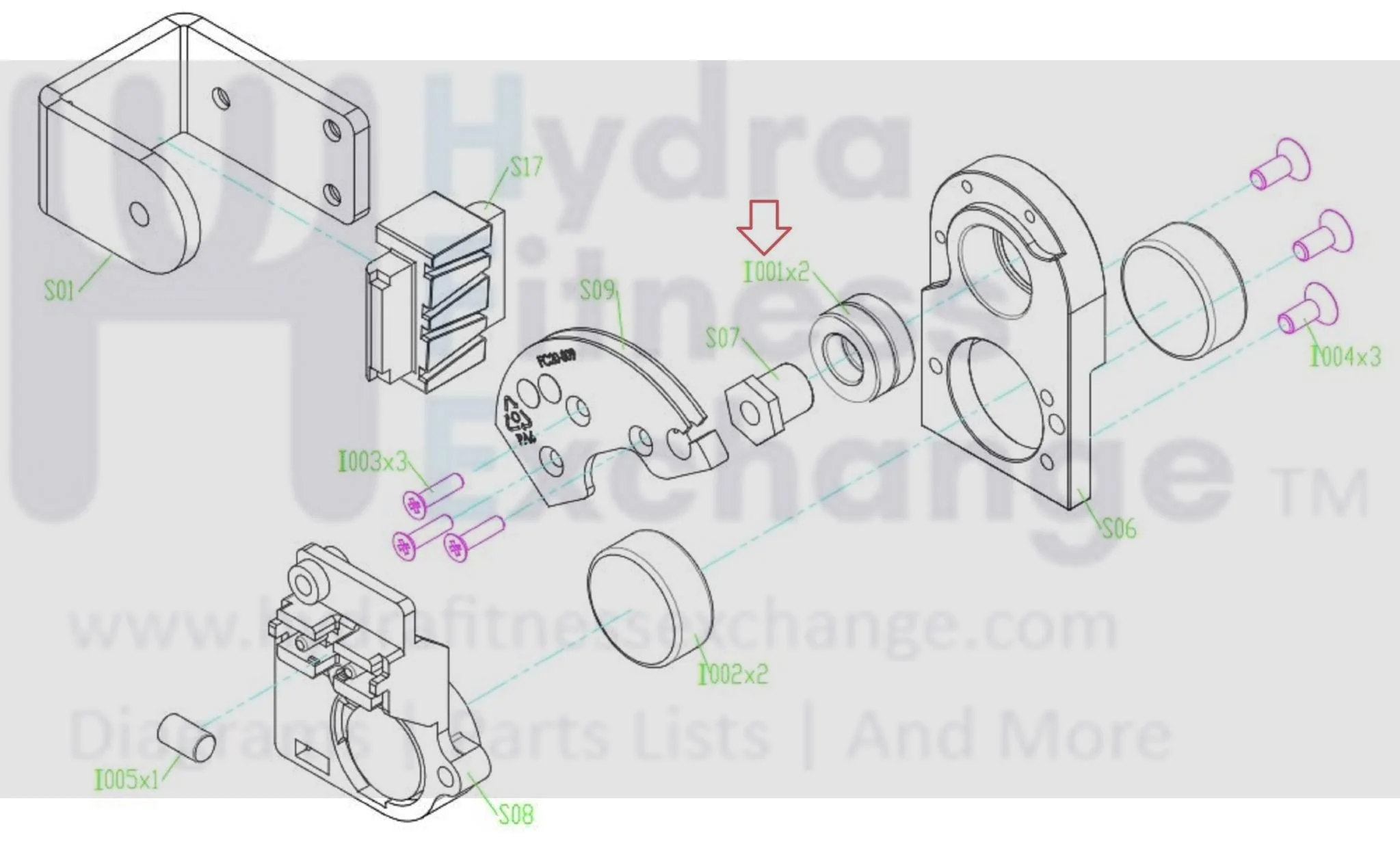 Matrix Fitness FC20 FC25 FC23 FC24 Stationary Bike Ball Bearing Diam.10 x Diam.19 x 5T 1000404716 - Image 3