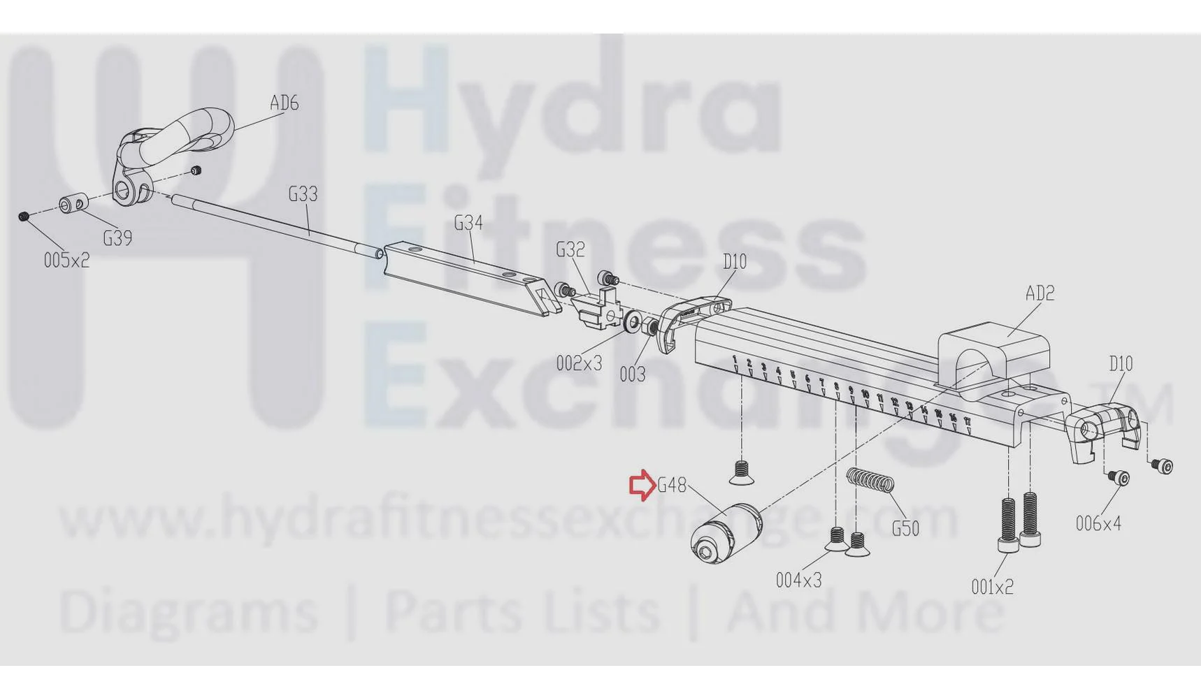 Matrix Fitness FC20 FC27 FC23 FC25 FC31 Stationary Bike Saddle Clamp 1000503558 Formerly 035617-00 and 1000482850 - Image 3