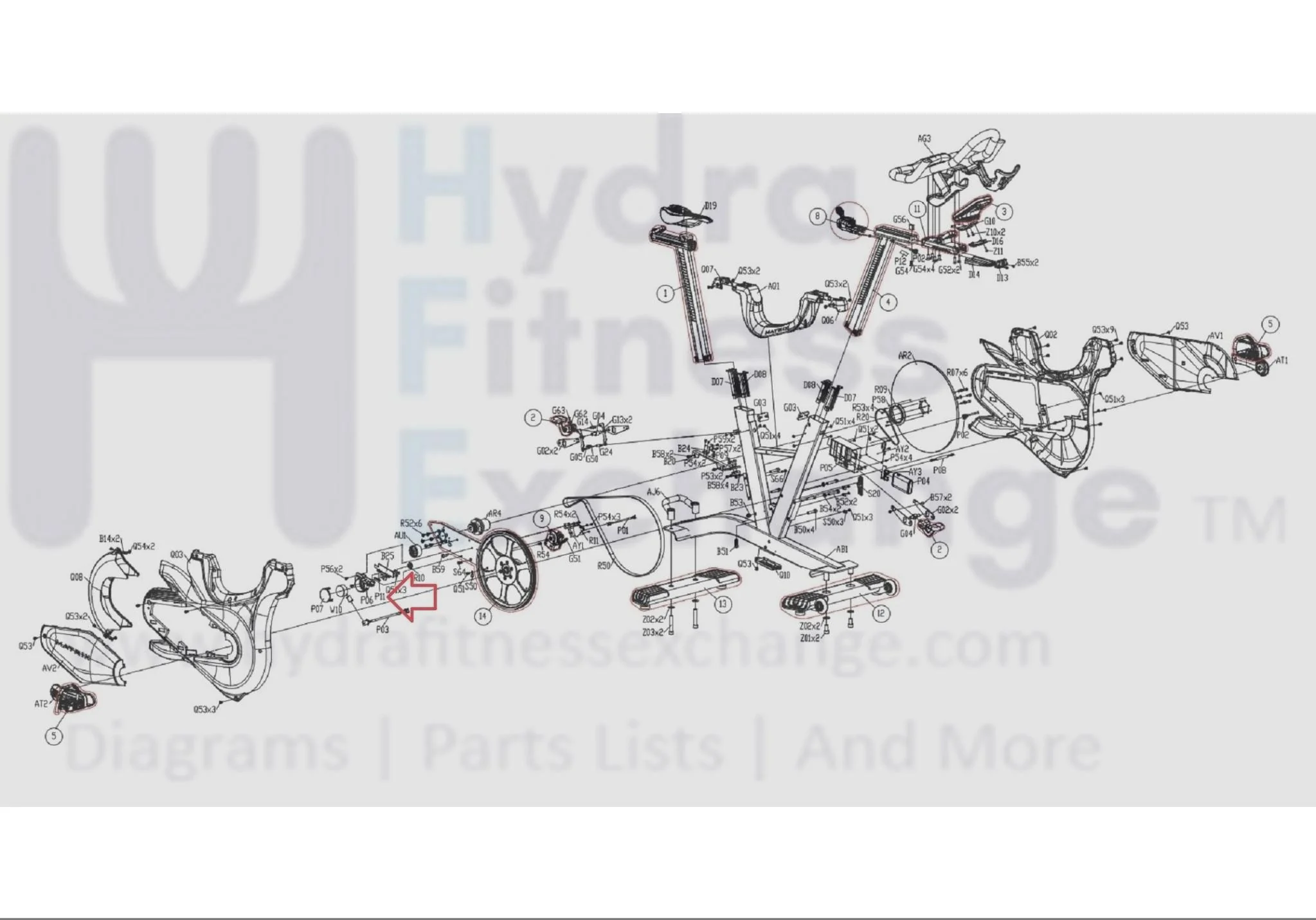 Matrix Fitness FC23 FC24 FC33 FC36 Stationary Bike Spring DIAM.0.7 x DIAM.4.7 x 20N x 34.9L 1000413007 - Image 3