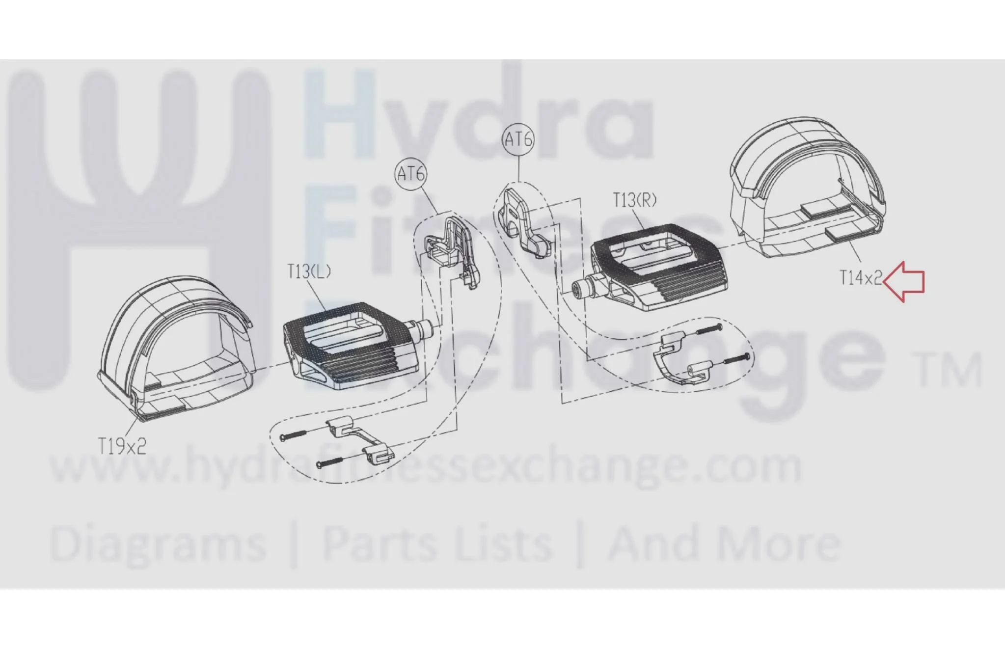 Matrix Fitness FC24 FC29 FC28 Stationary Bike Pedal Strap Fever Extension 1000441091 - Image 2