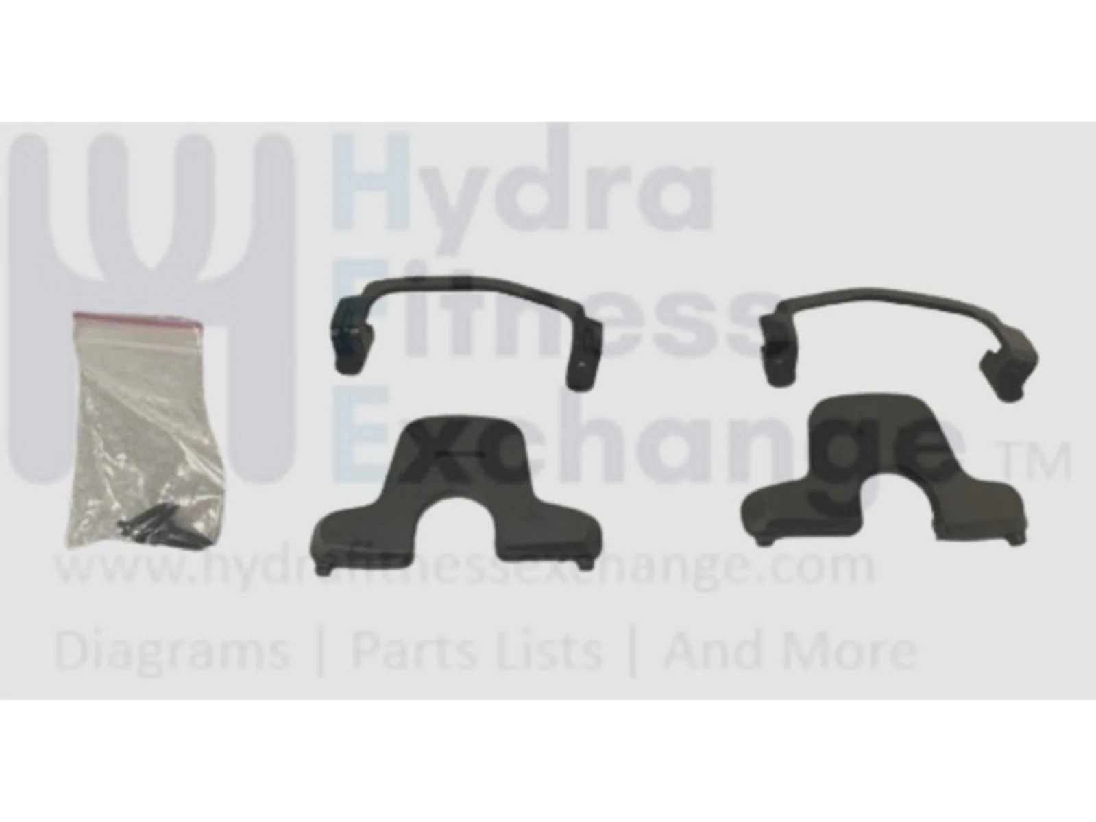 Matrix Fitness FC29 FC28 Stationary Bike Pedal Straps Clamp Set 1000437985