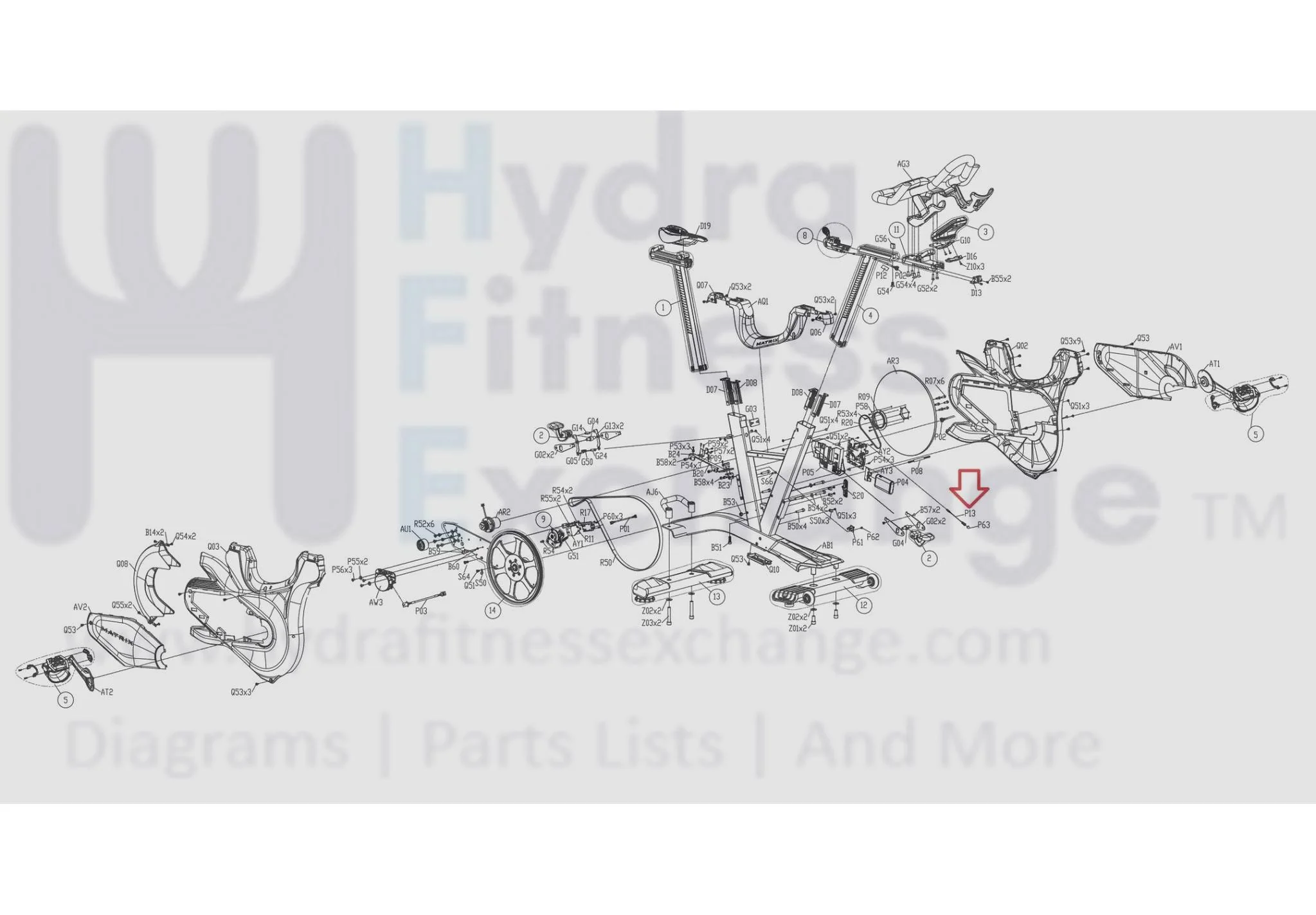 Matrix Fitness FC29 FC28 Stationary Bike Power Extension Wire 1000445379 - Image 2