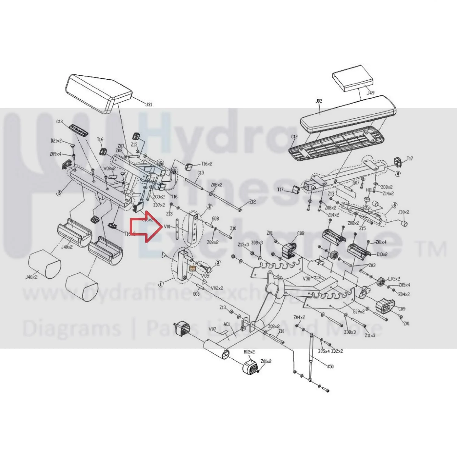 Matrix Fitness FW211 FW342 FW342K FW512 Strength System Adjustable Indication Decal 1000307865 - Image 3