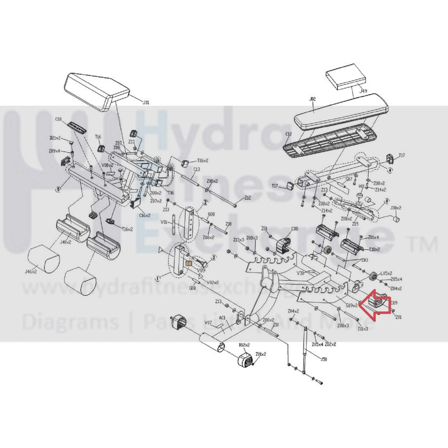 Matrix Fitness FW211 FW342 FW342K FW512 Strength System Adjustment Plate 1000305038 - Image 3