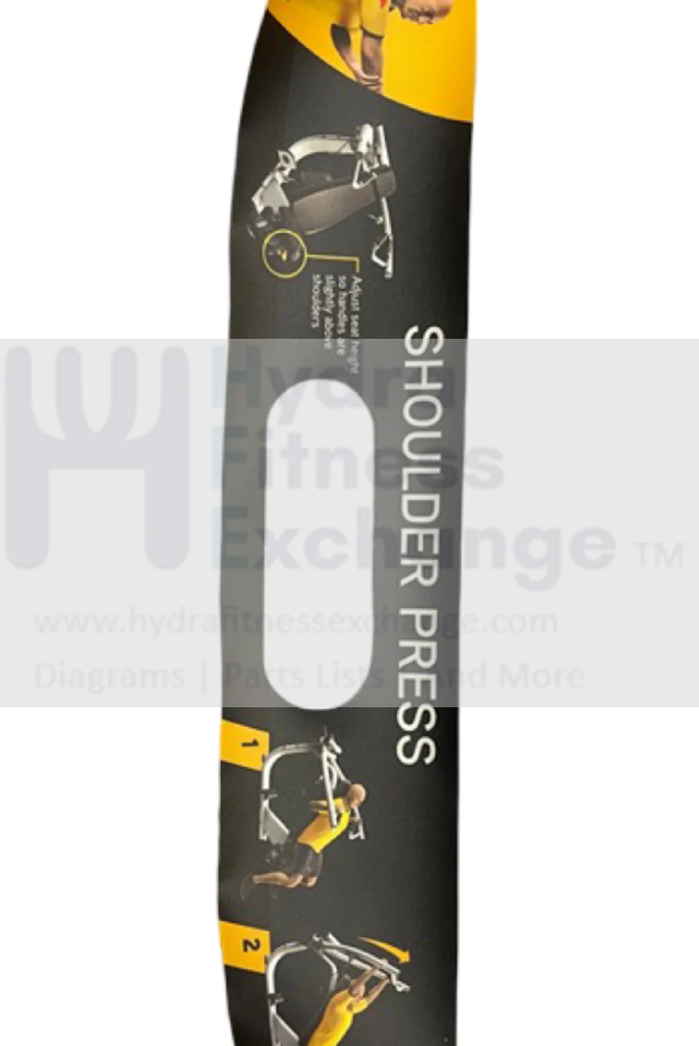 Matrix Fitness G7GM117 G7-S23B Strength System PC English Front Cover Instructional Label 1000402821