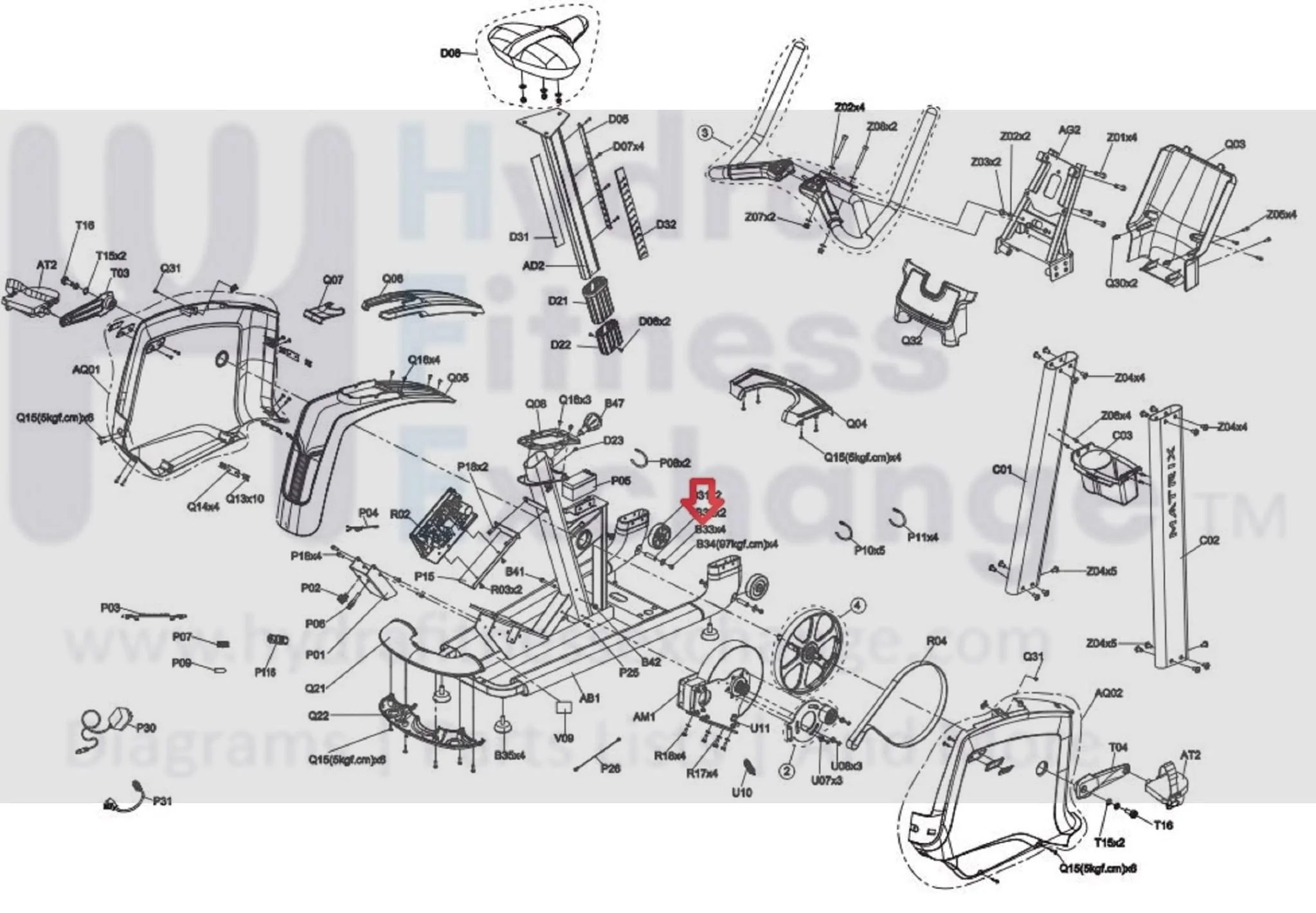Matrix Fitness G7GM41 RG7GM41 CB204 CB205 CB207 CB174 CB172 Upright Bike Flat Washer Diam.6.2 x Diam.20.0 x 1.0T 1000309242 - Image 3