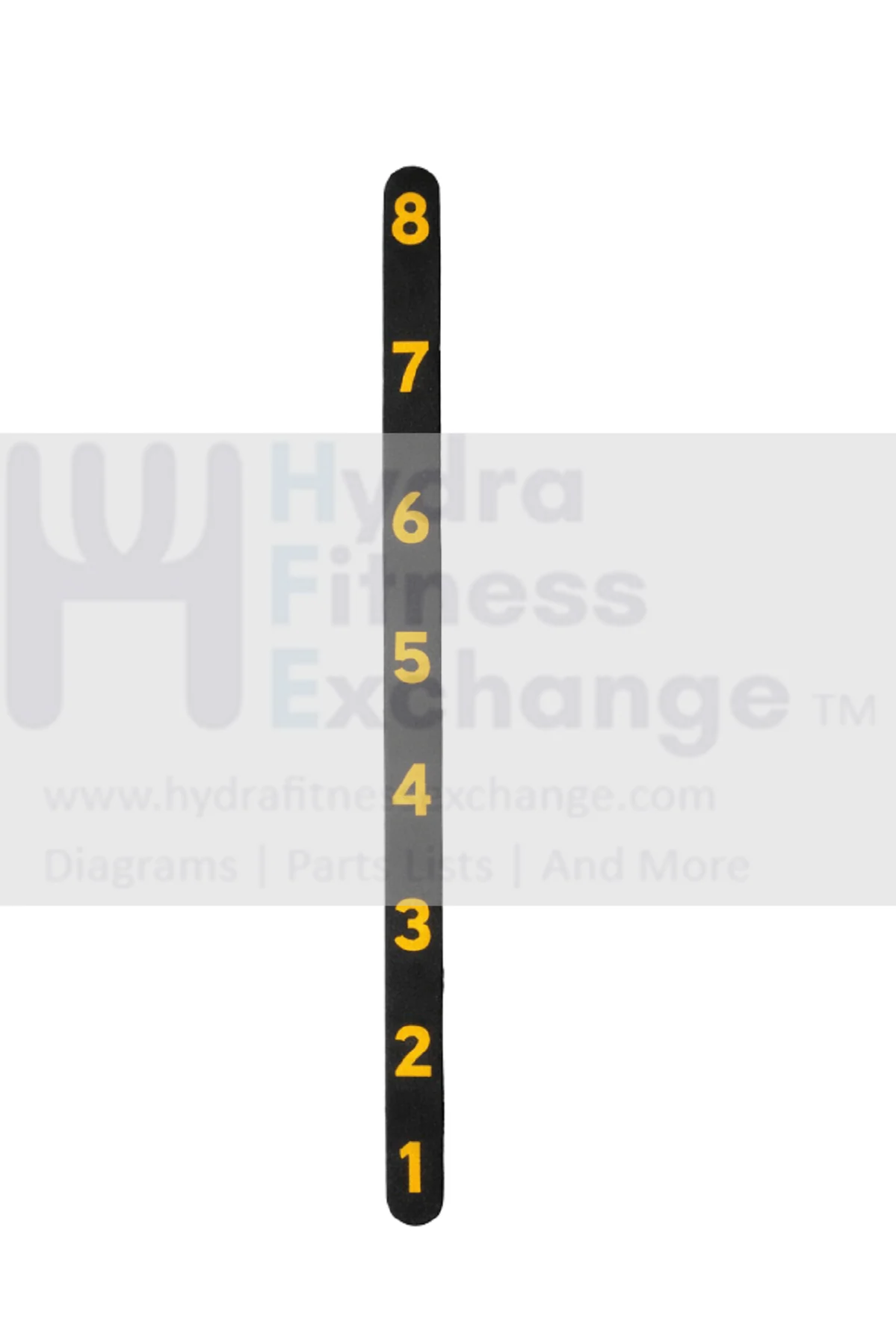 Matrix Fitness GM108 Strength System Back Pad Direction Label 1000397841 - Image 2