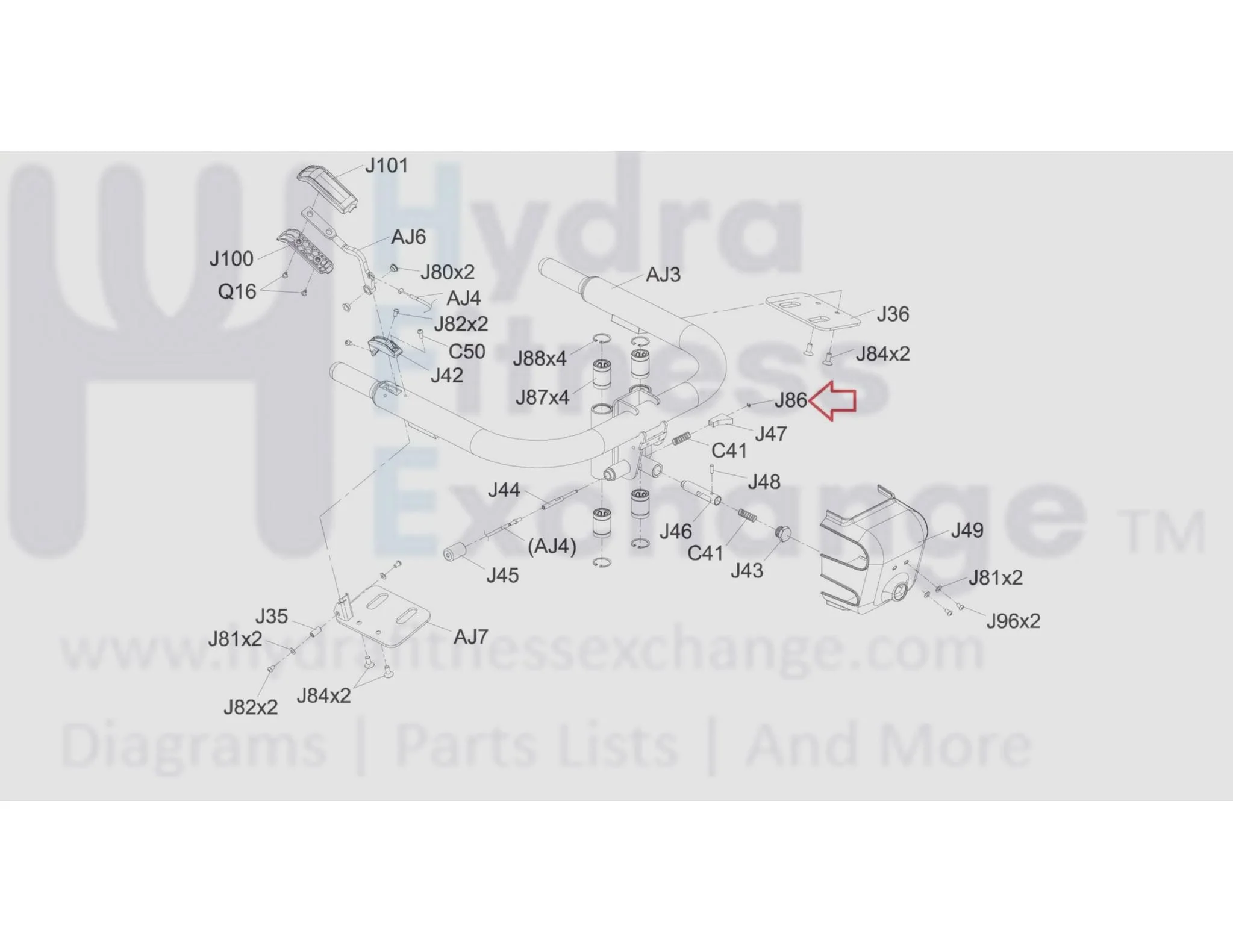Matrix Fitness GM108 Strength System E-Type Clamp 1000097103 - Image 3