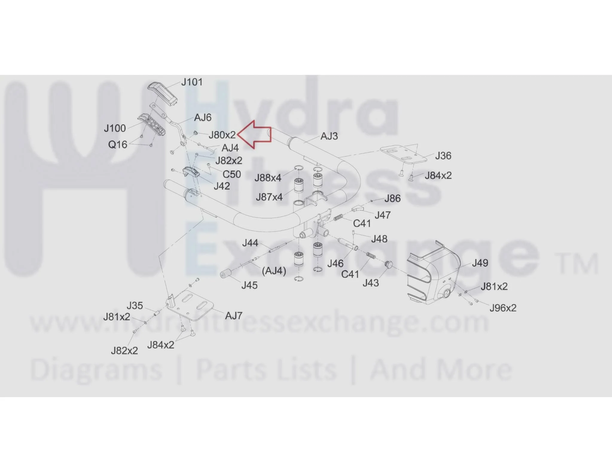 Matrix Fitness GM108 Strength System Flange Dry Bearing 1000397734 - Image 3