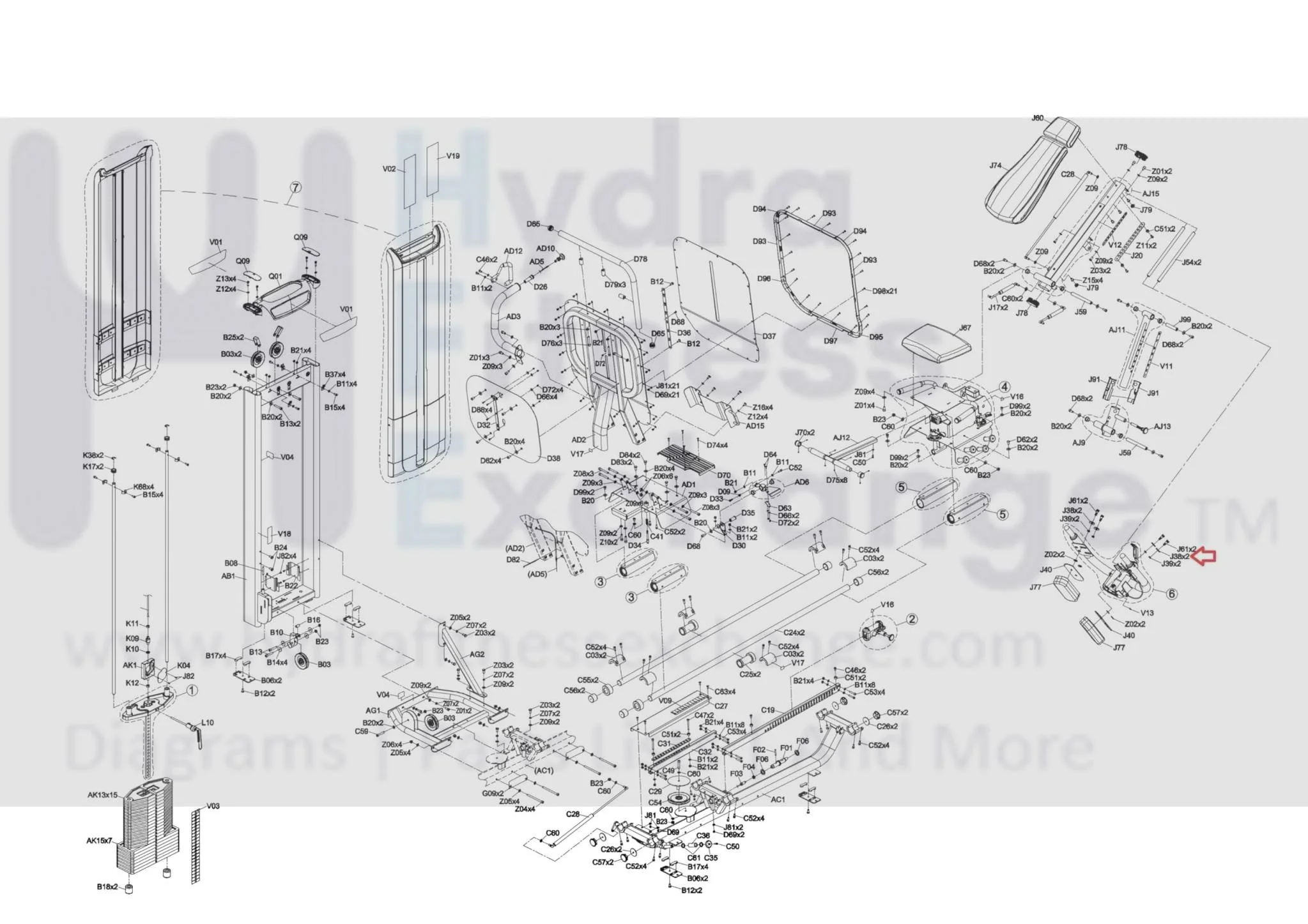 Matrix Fitness GM108 Strength System Plastic Plate Snug 1000397811 - Image 3