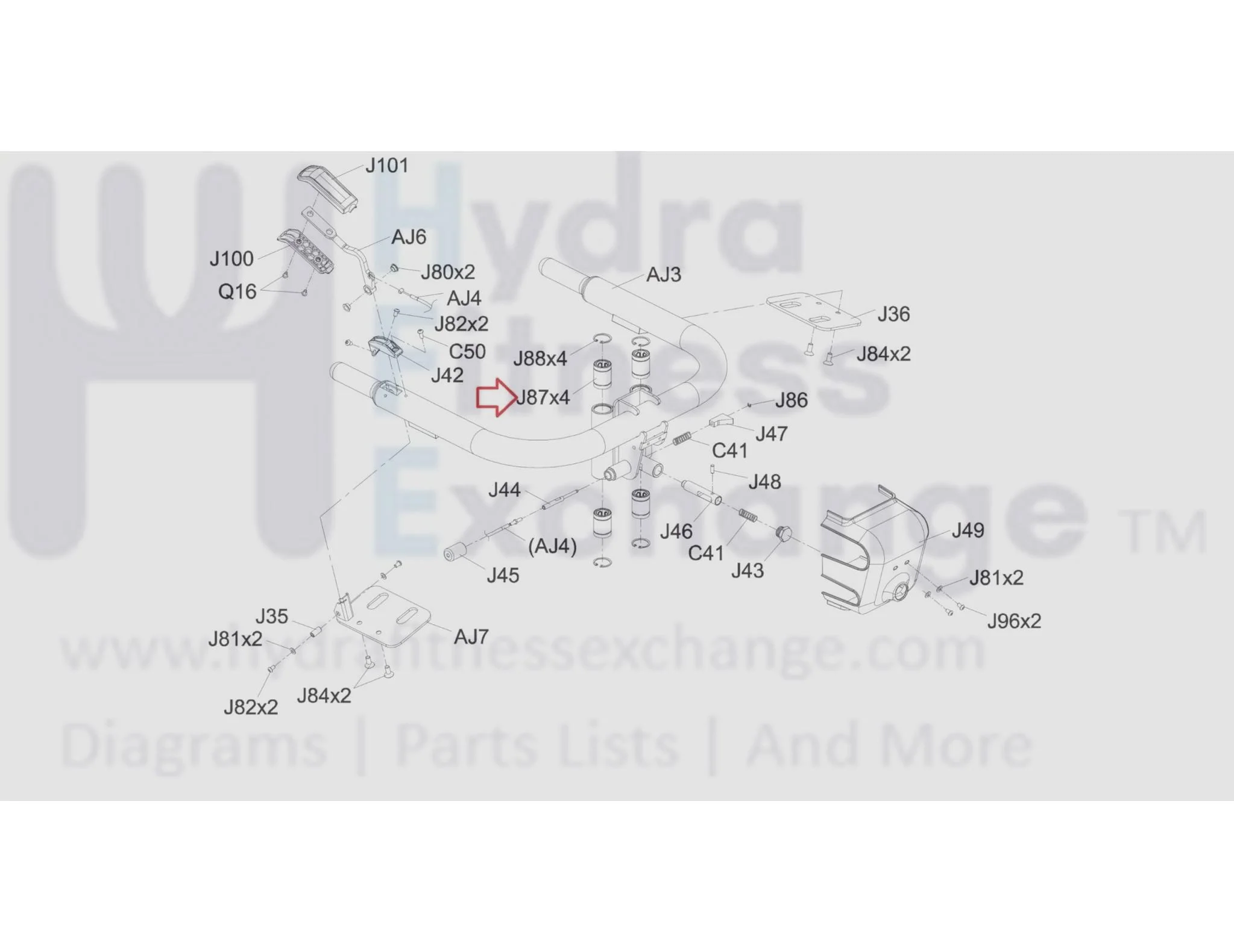 Matrix Fitness MG-A82 GM108 Strength System Linear Bearing Diam.20 x Diam.32x4 1000371718 - Image 3