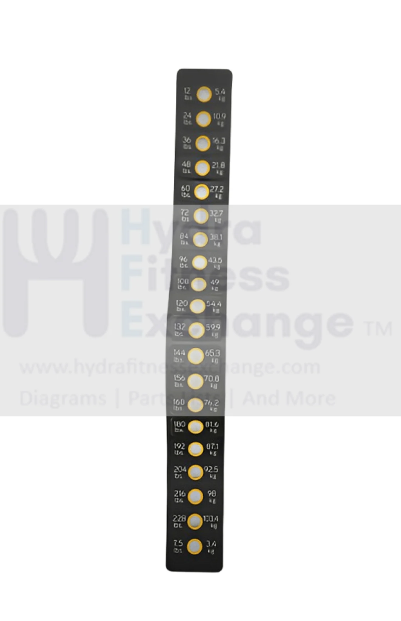 Matrix Fitness MGTS10 MGTS37 MGPTS46 VYGM354 VYGM321 VYGM329 MGPPR223 MGPPR221 PPR383 PPR384 Strength System Medium Stack Decal 6000 1000315136