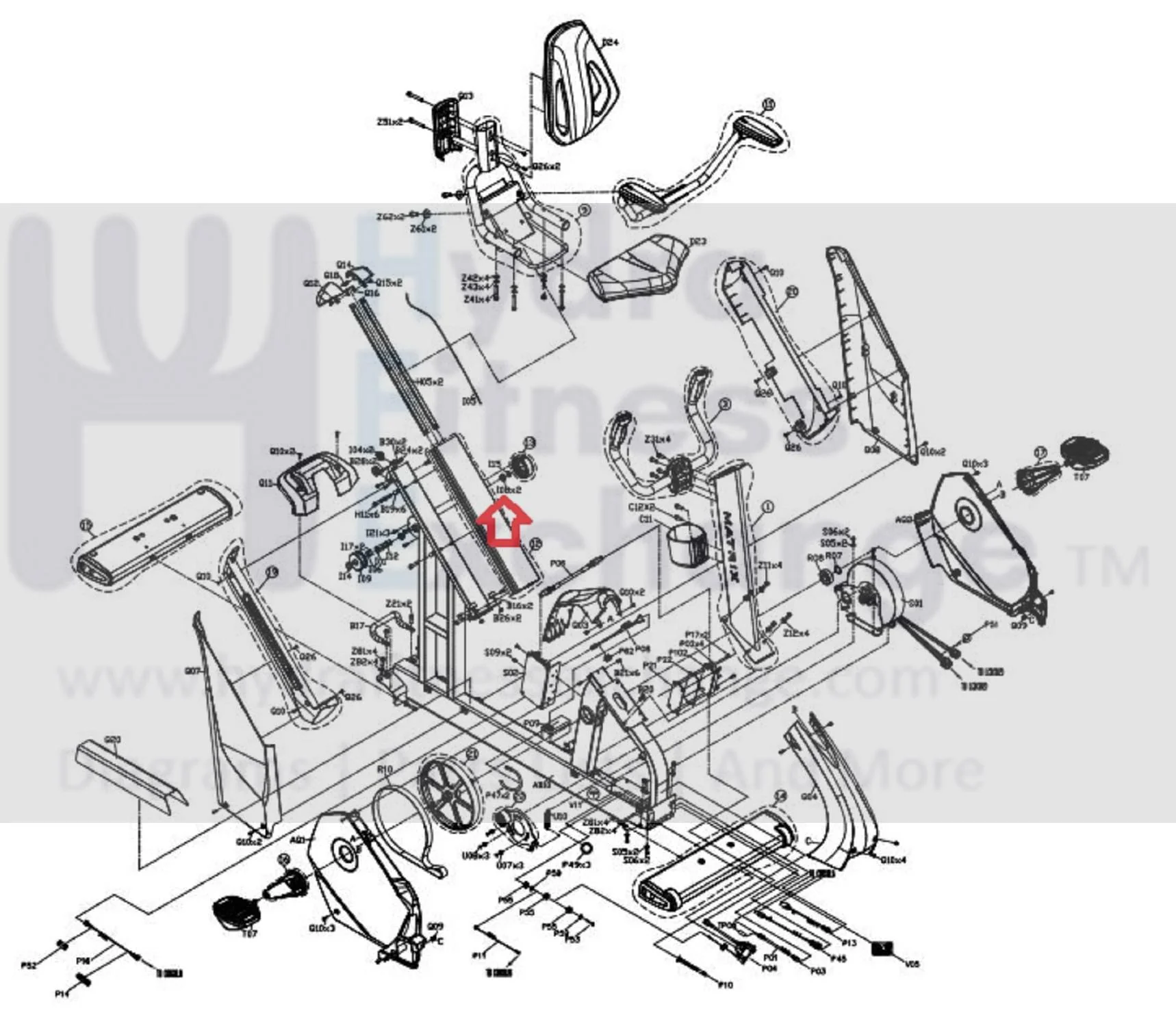 Matrix Fitness R7xi H7xi R5x-05 R3x R7xe-05 H5x-05 H3x H7xe-05 H7xi-03 Stationary Bike Dry Bearing 1000230088 - Image 3